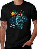 Astronaut Dunking Planet Graphic Tee