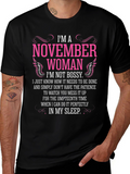 November Woman Graphic T-Shirt