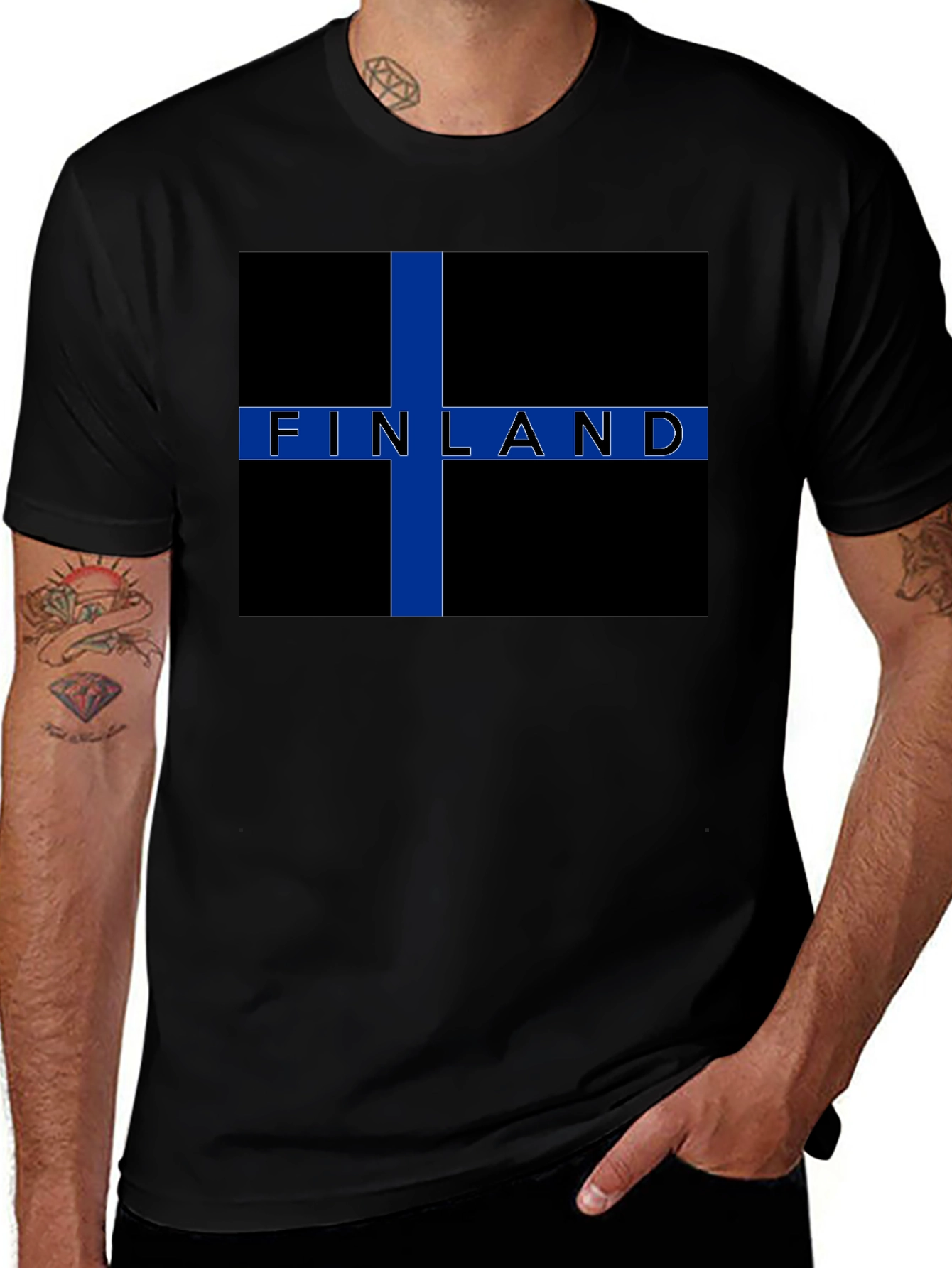 Finland Flag Graphic T-Shirt