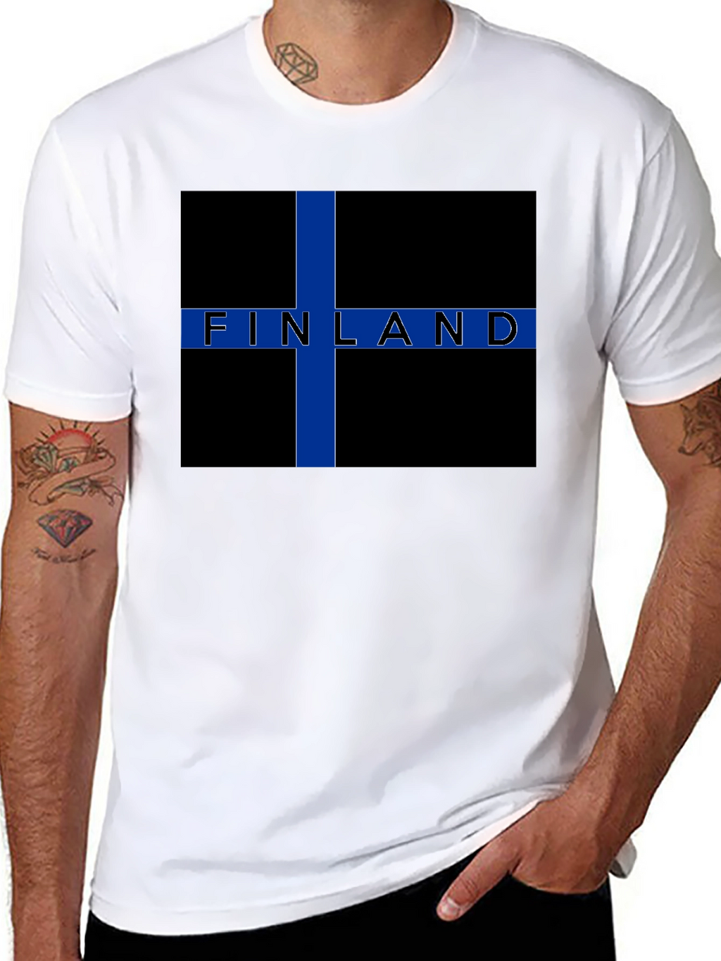 Finland Flag Graphic T-Shirt