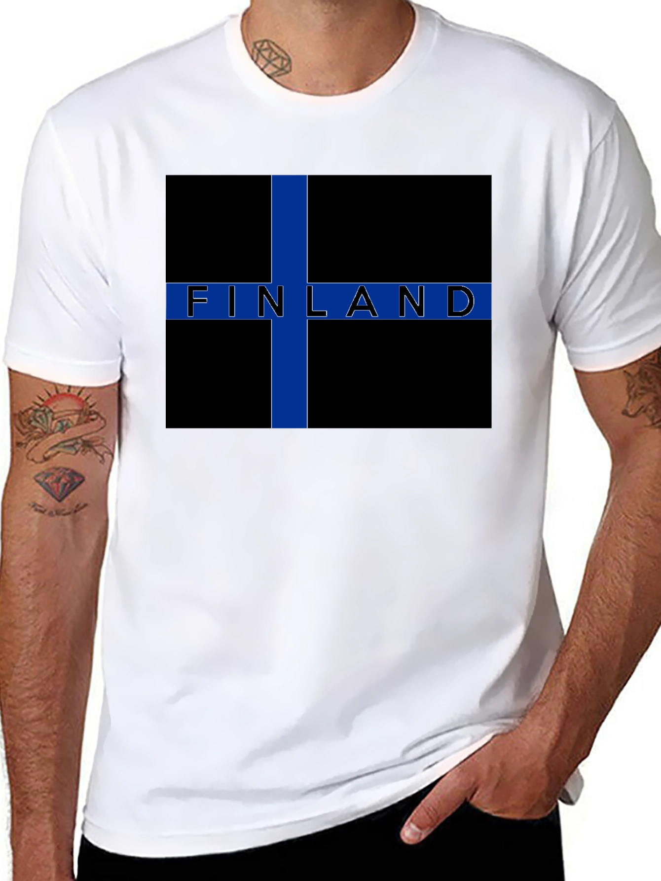 Finland Flag Graphic T-Shirt