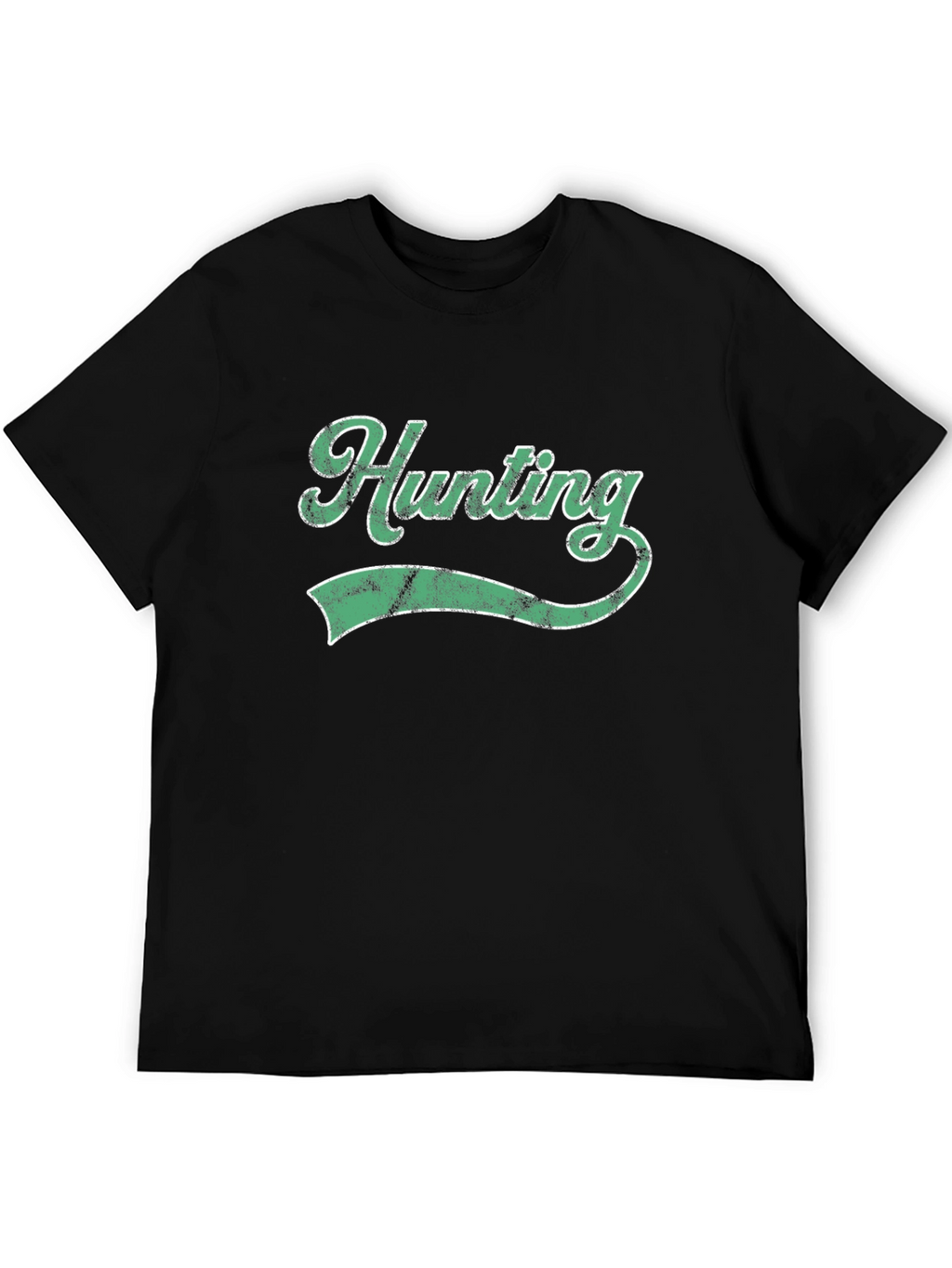Hunting Graphic Tee - Black Cotton T-Shirt