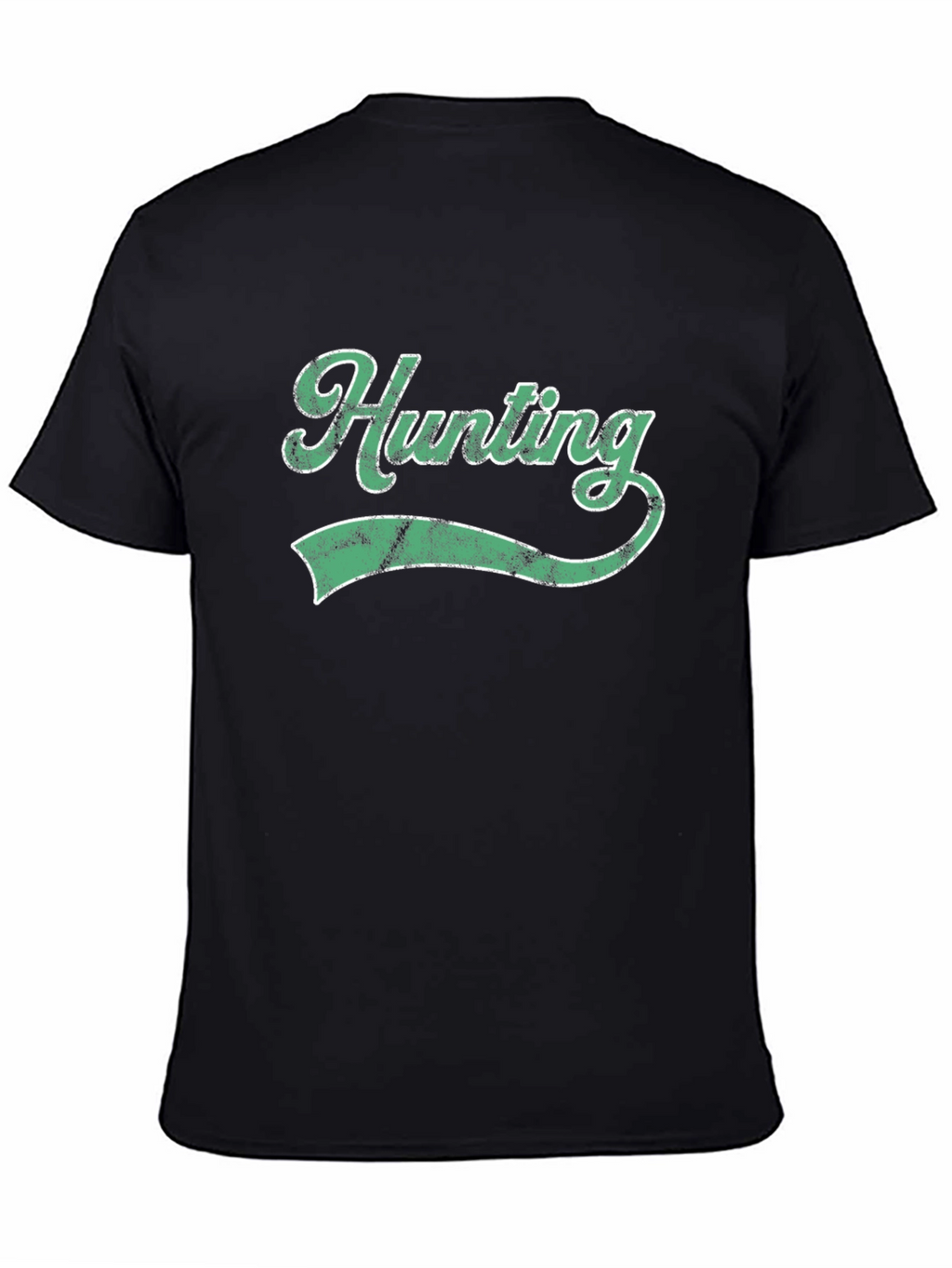 Hunting Graphic Tee - Black Cotton T-Shirt