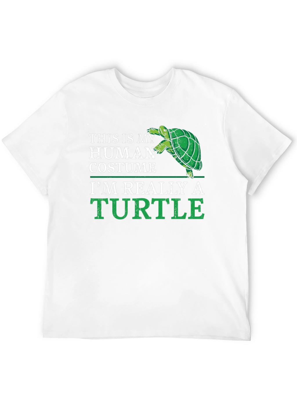 Human Costume Turtle T-Shirt - Funny Animal Lover Tee