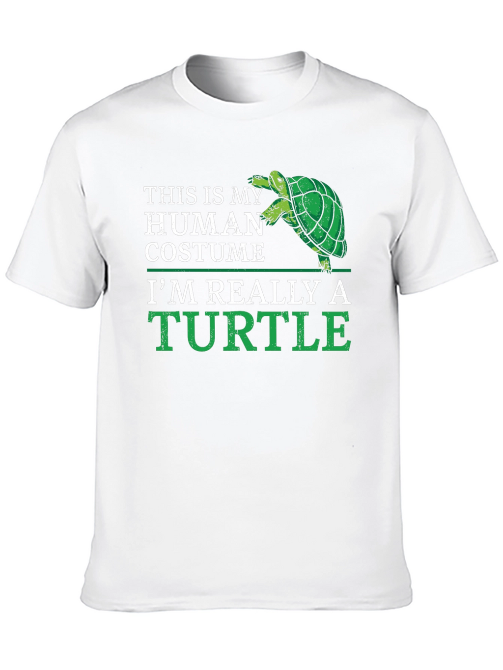 Human Costume Turtle T-Shirt - Funny Animal Lover Tee