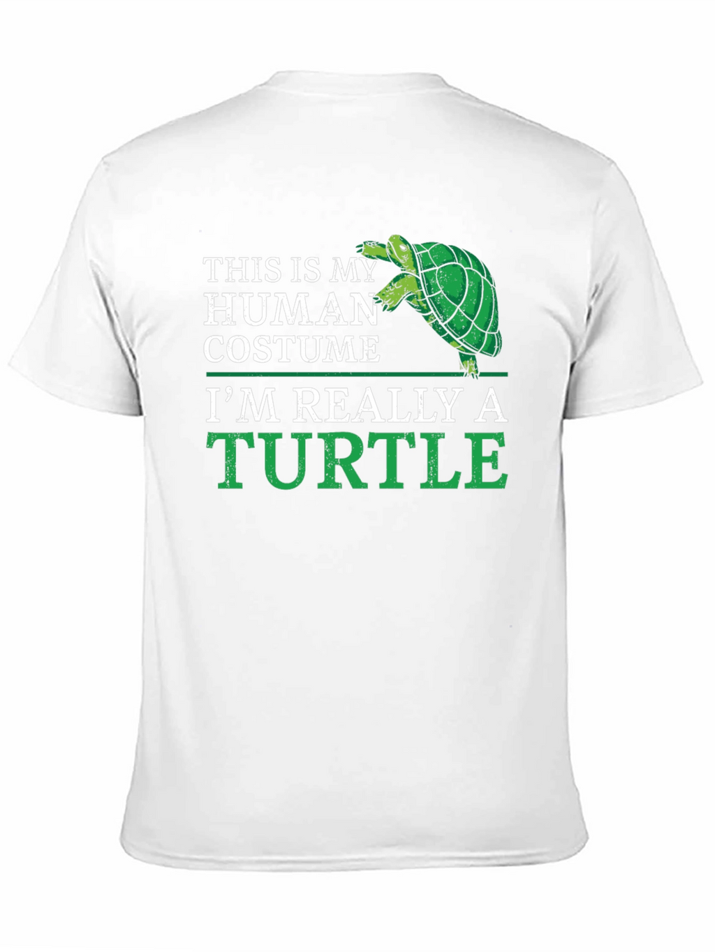 Human Costume Turtle T-Shirt - Funny Animal Lover Tee