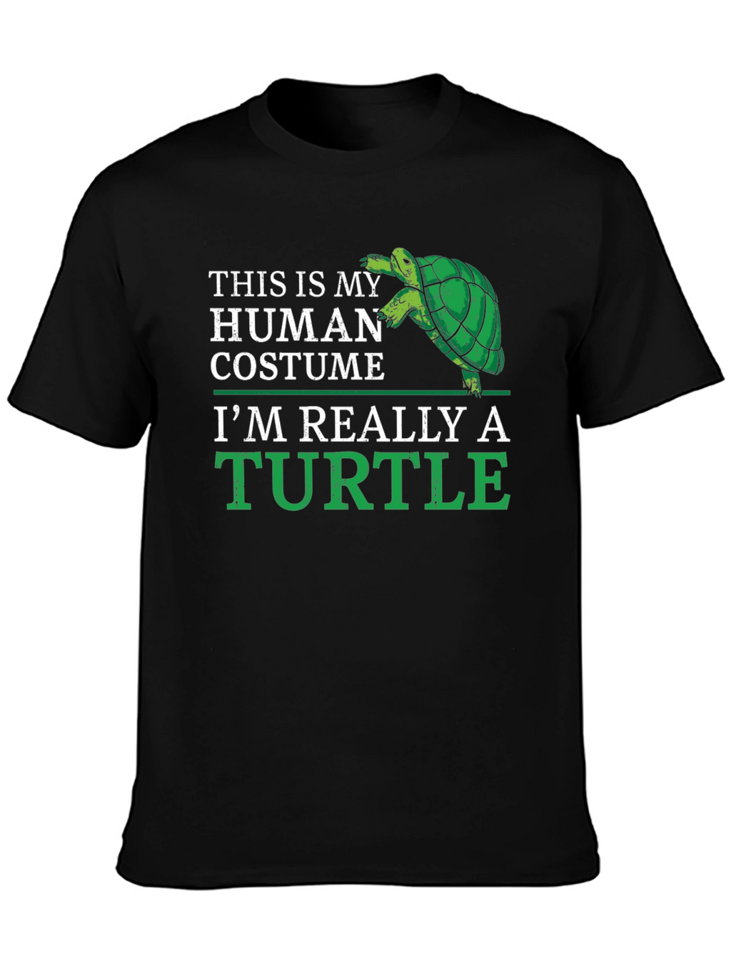 Human Costume Turtle T-Shirt - Funny Animal Lover Tee