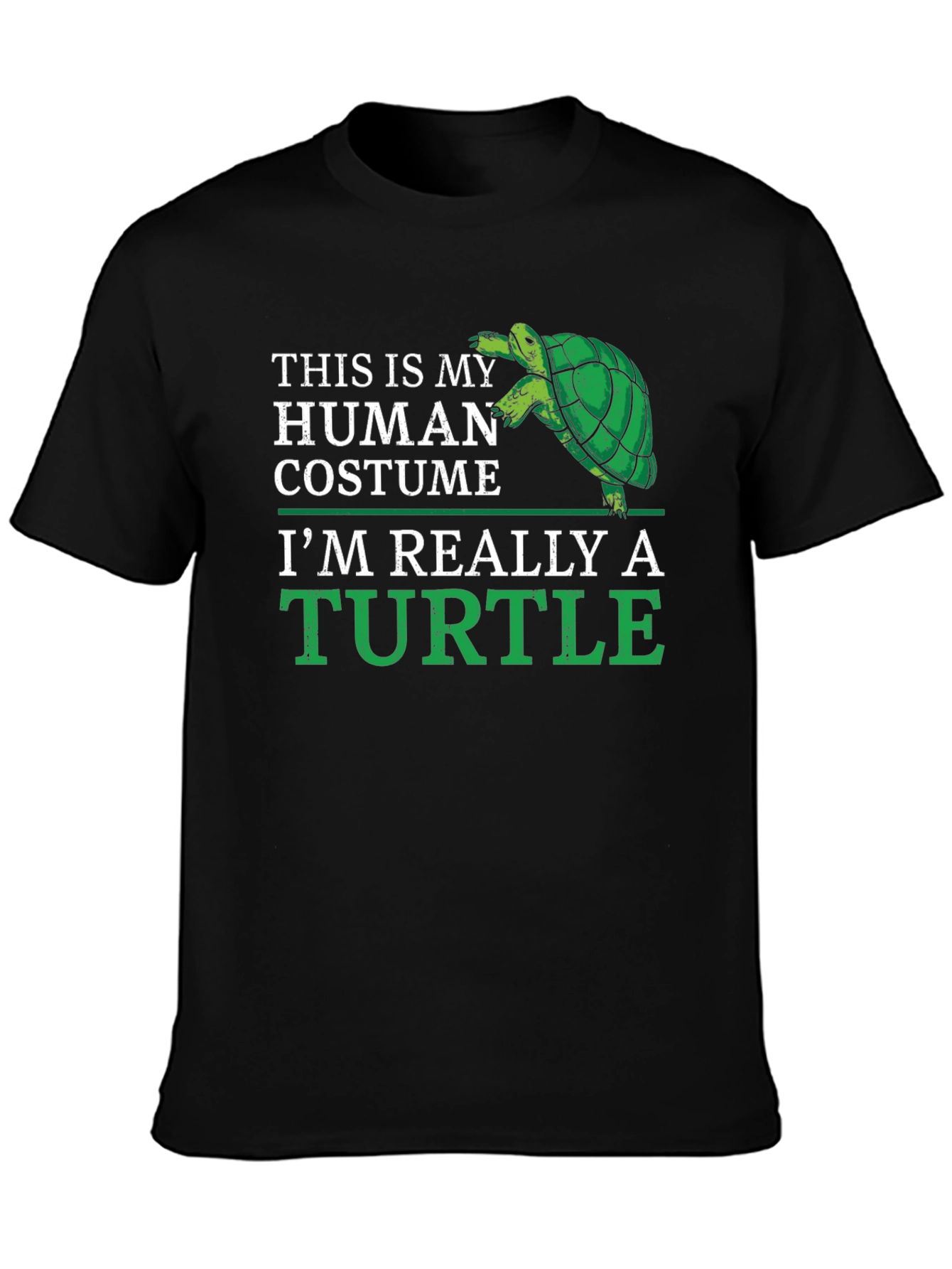 Human Costume Turtle T-Shirt - Funny Animal Lover Tee