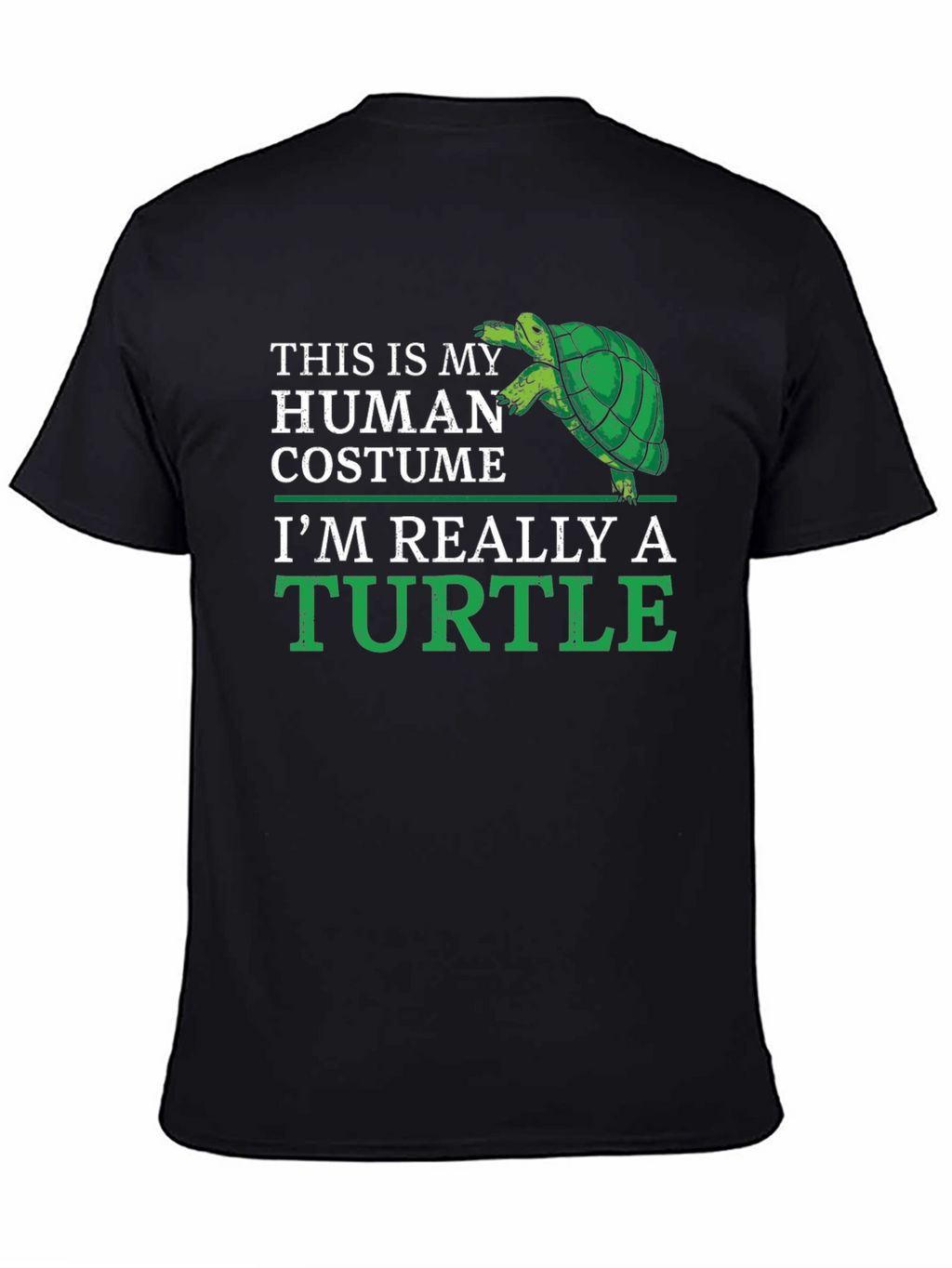 Human Costume Turtle T-Shirt - Funny Animal Lover Tee