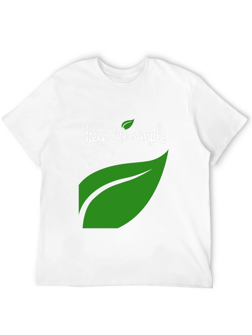 Keep Life Simple Black Graphic T-Shirt