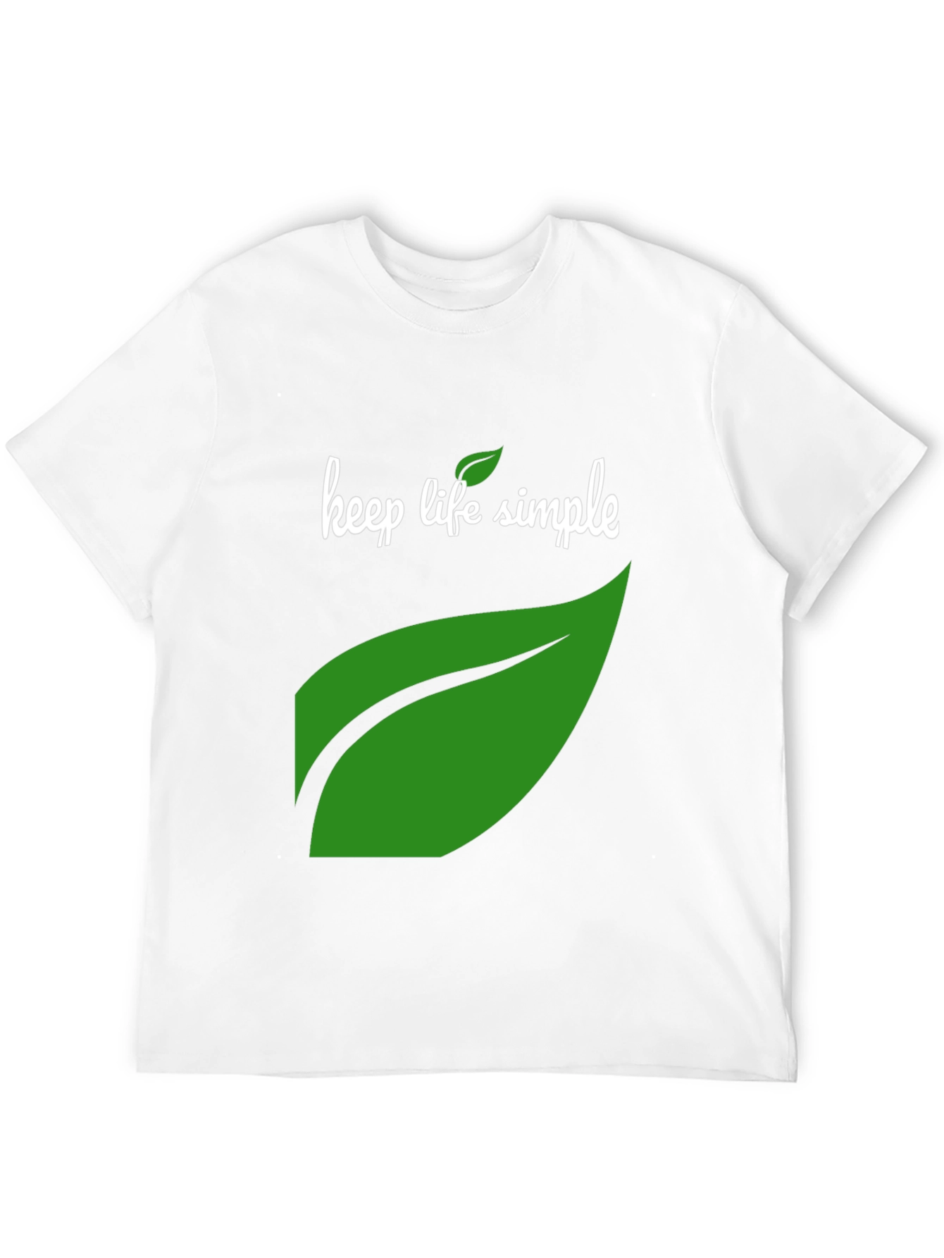 Keep Life Simple Black Graphic T-Shirt