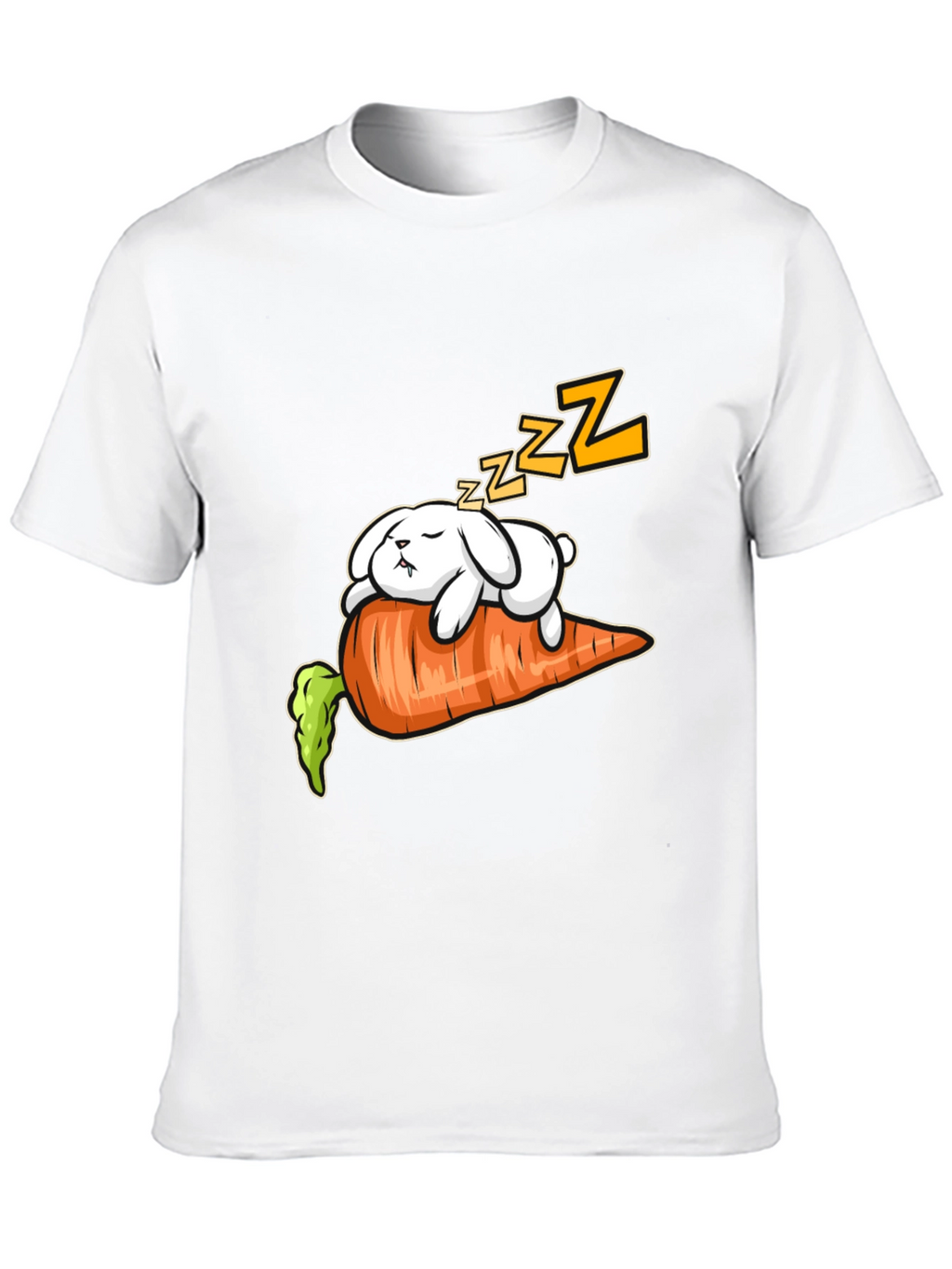 Sleeping Bunny on Carrot Graphic Tee