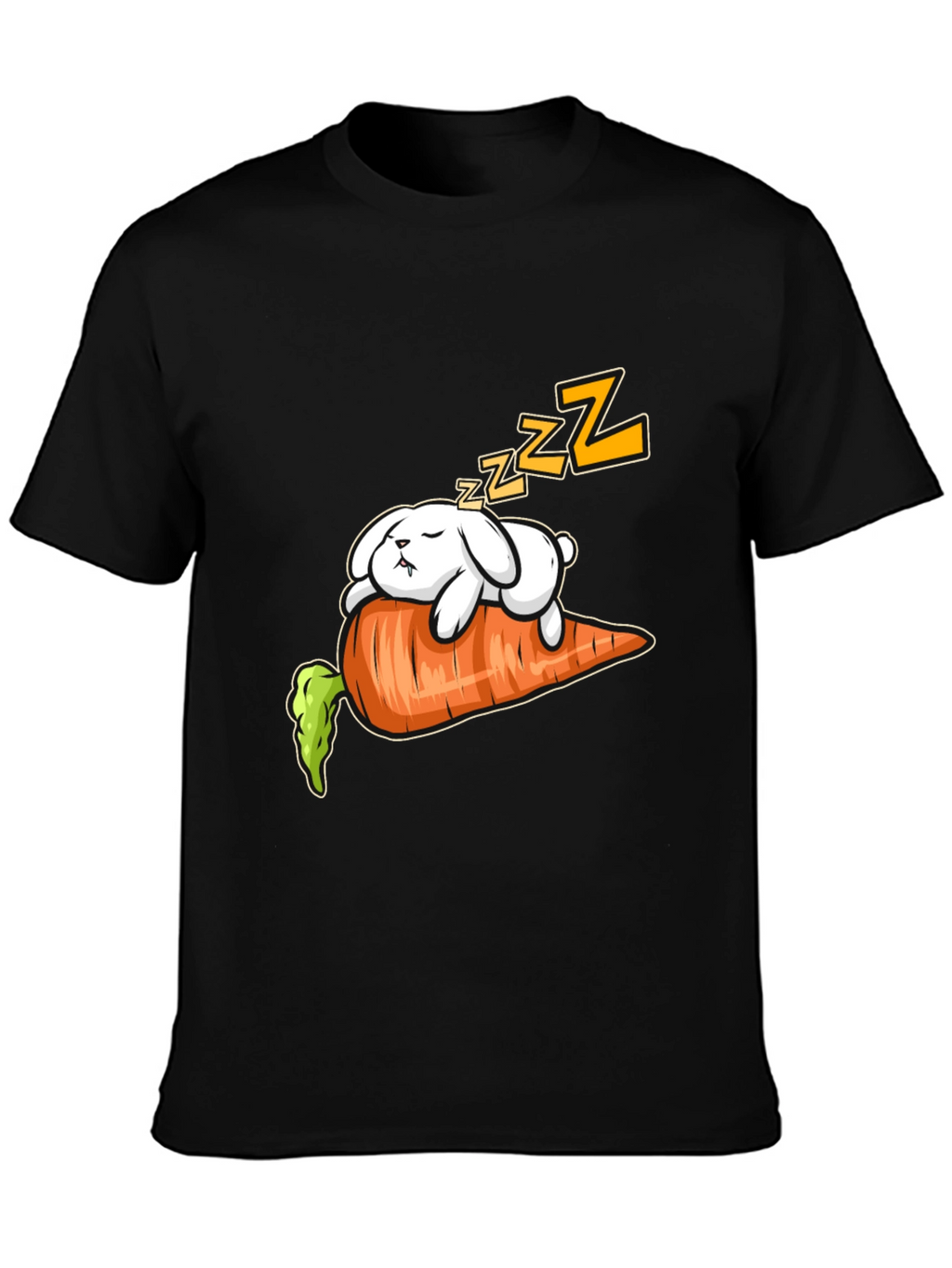 Sleeping Bunny on Carrot Graphic Tee