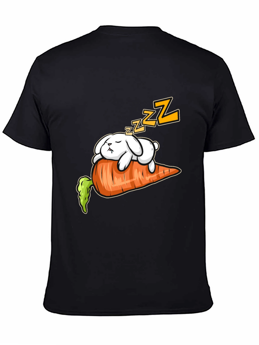 Sleeping Bunny on Carrot Graphic Tee