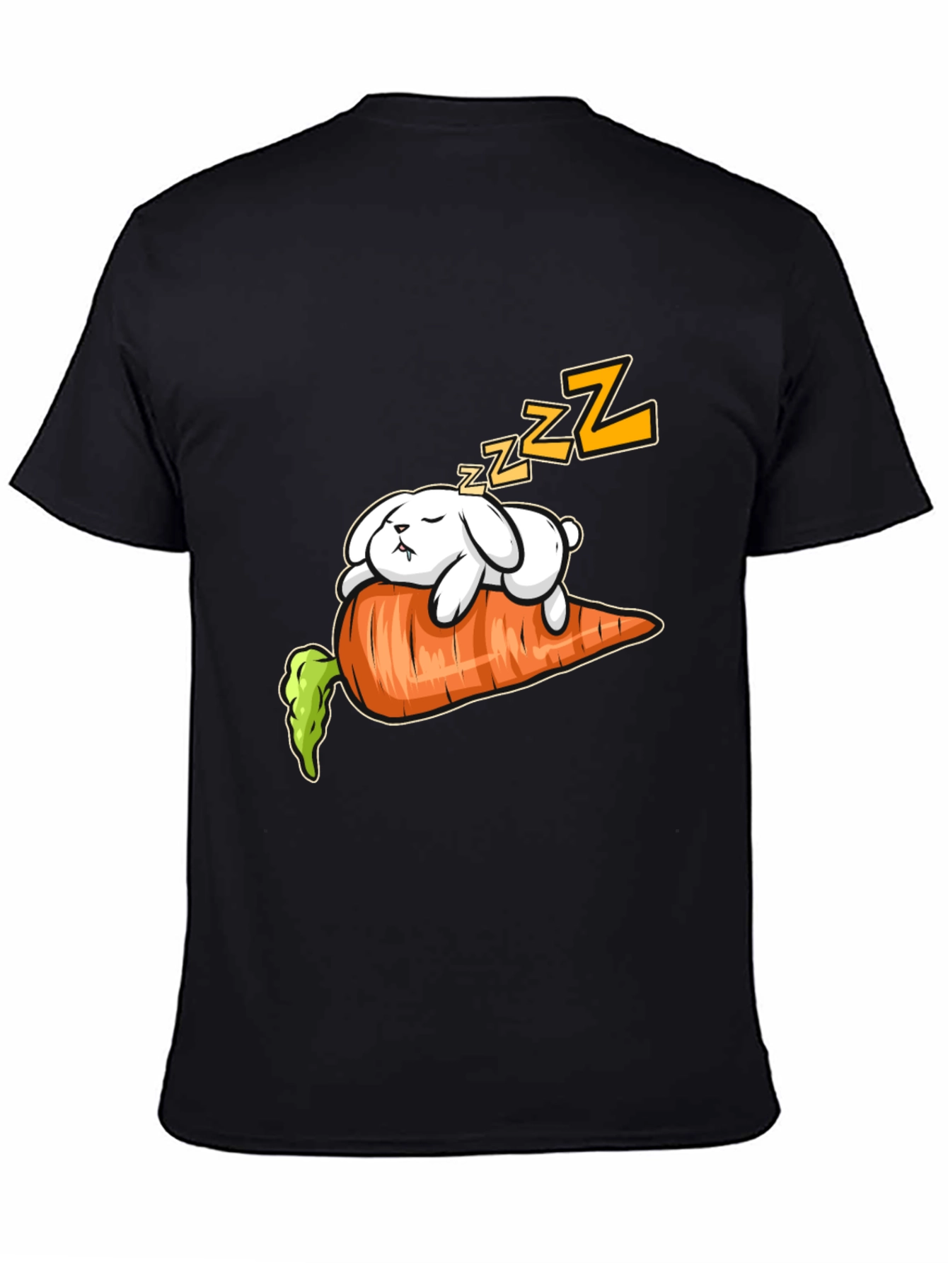 Sleeping Bunny on Carrot Graphic Tee