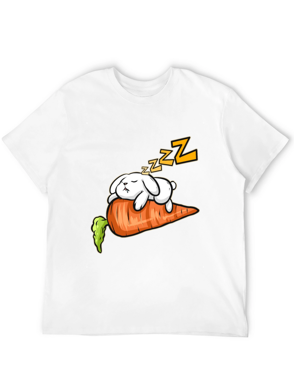 Sleeping Bunny on Carrot Graphic Tee