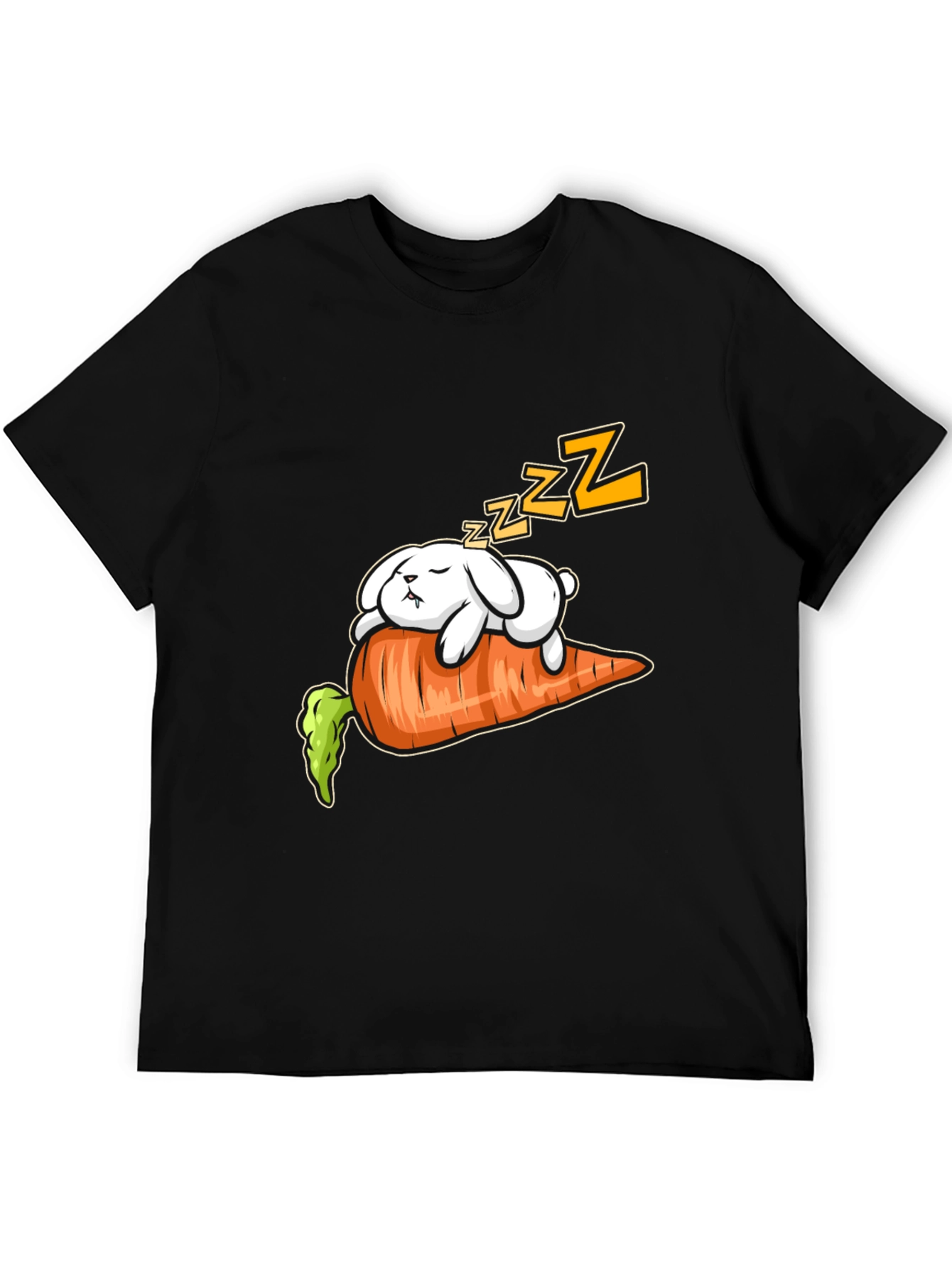 Sleeping Bunny on Carrot Graphic Tee