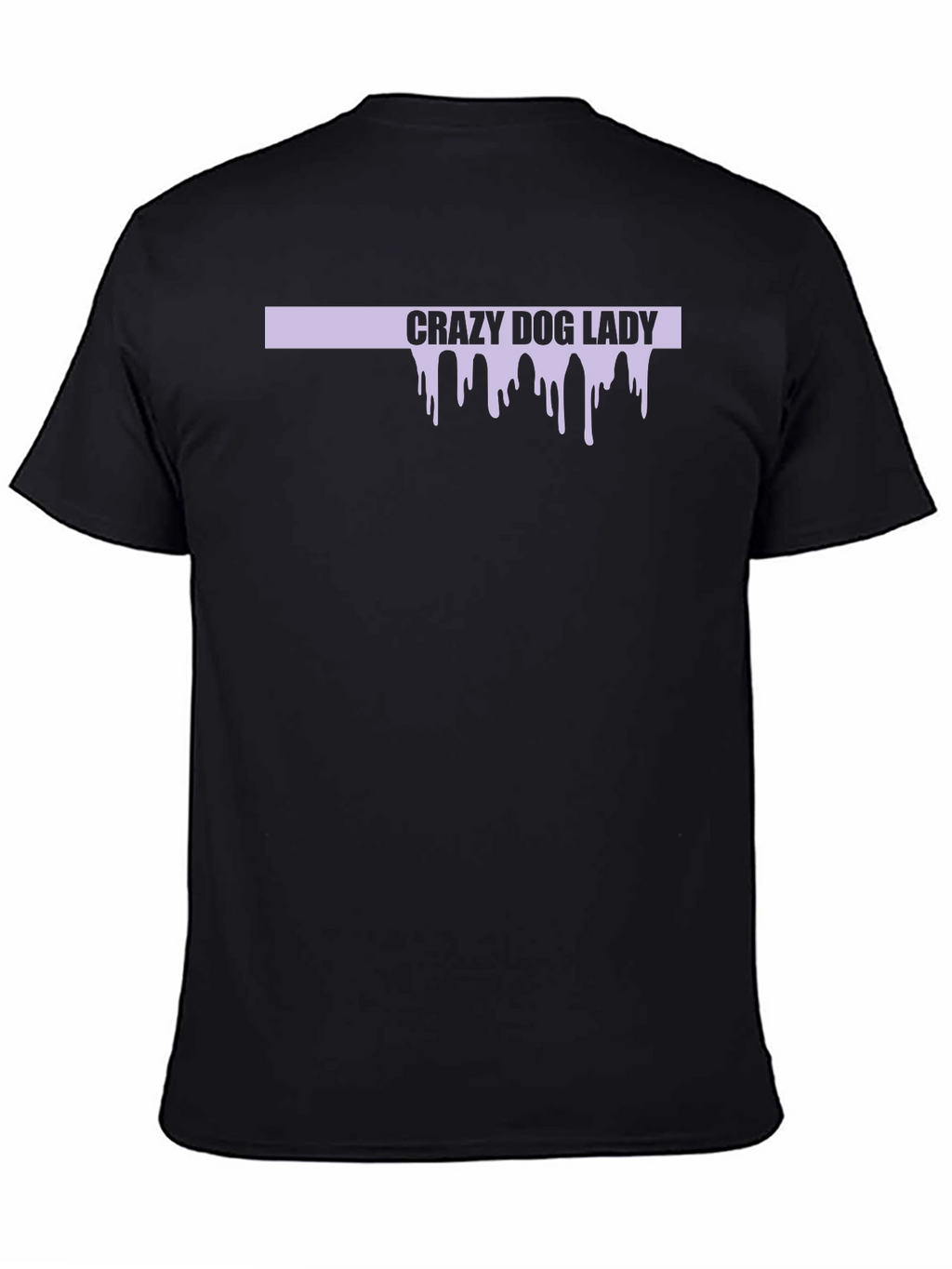 Crazy Dog Lady Graphic T-Shirt - Black