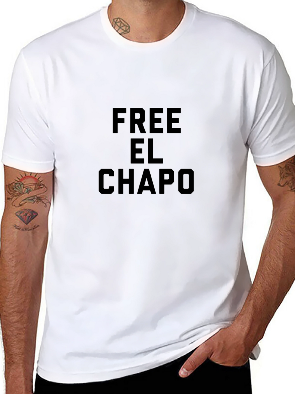 Free El Chapo Black T-Shirt