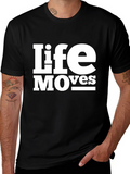 Life Moves Graphic Tee - Black