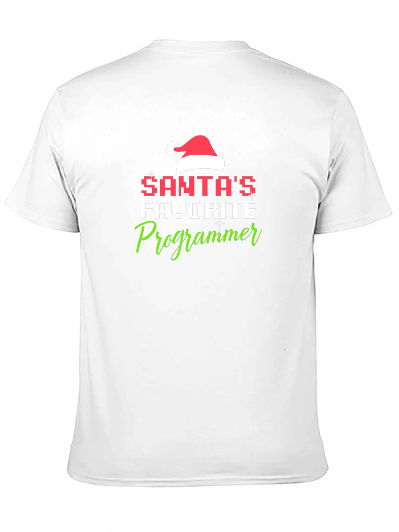 Santas Favorite Programmer Black T-Shirt