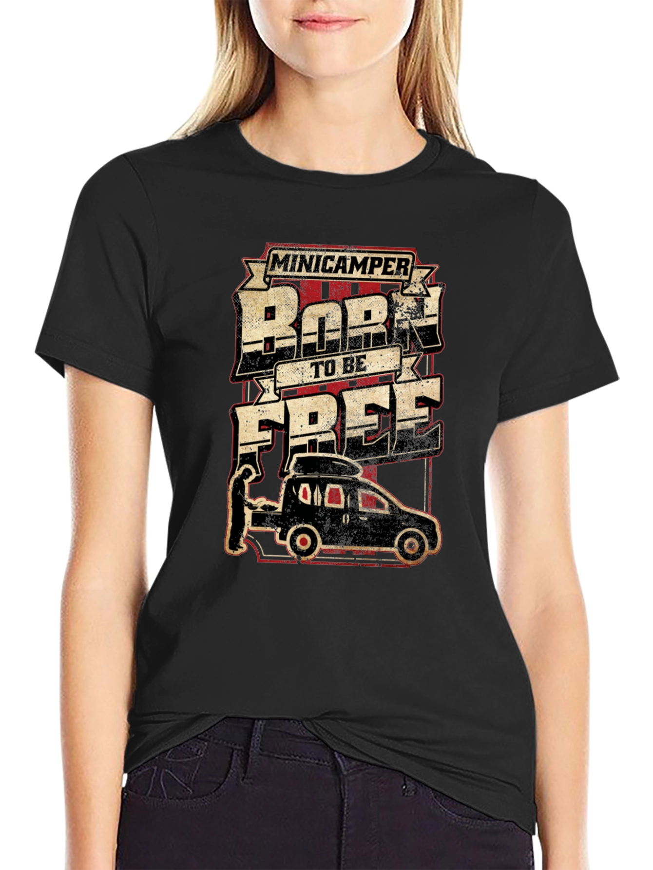 Minicamper Born To Be Free Graphic Tee