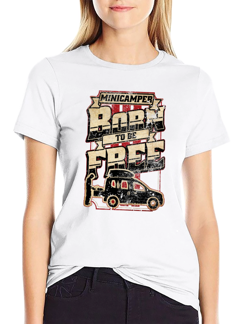 Minicamper Born To Be Free Graphic Tee