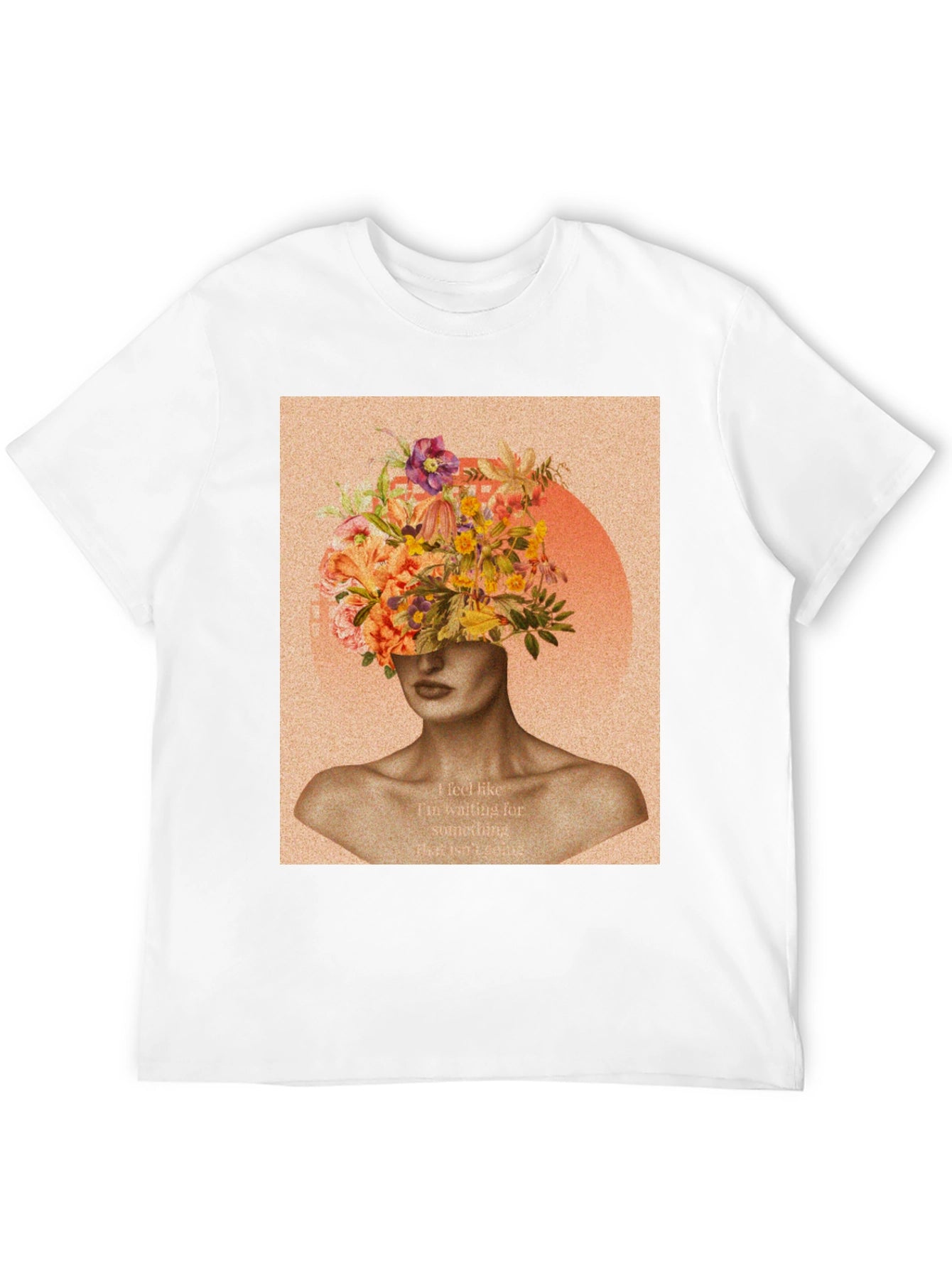 Floral Head Graphic Tee - Stylish Unisex T-Shirt