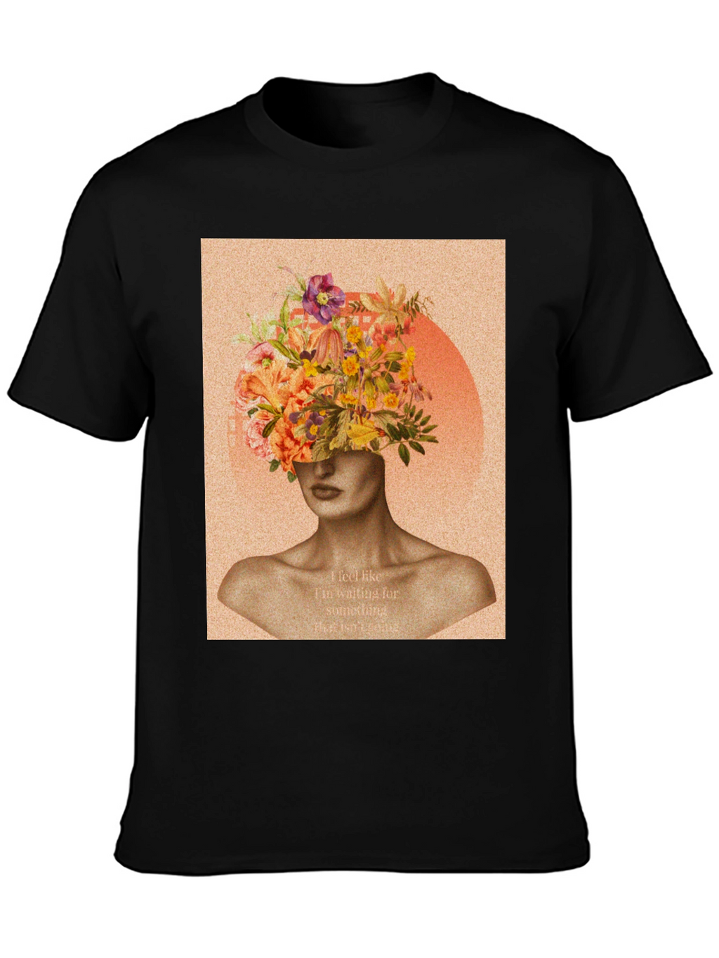Floral Head Graphic Tee - Stylish Unisex T-Shirt