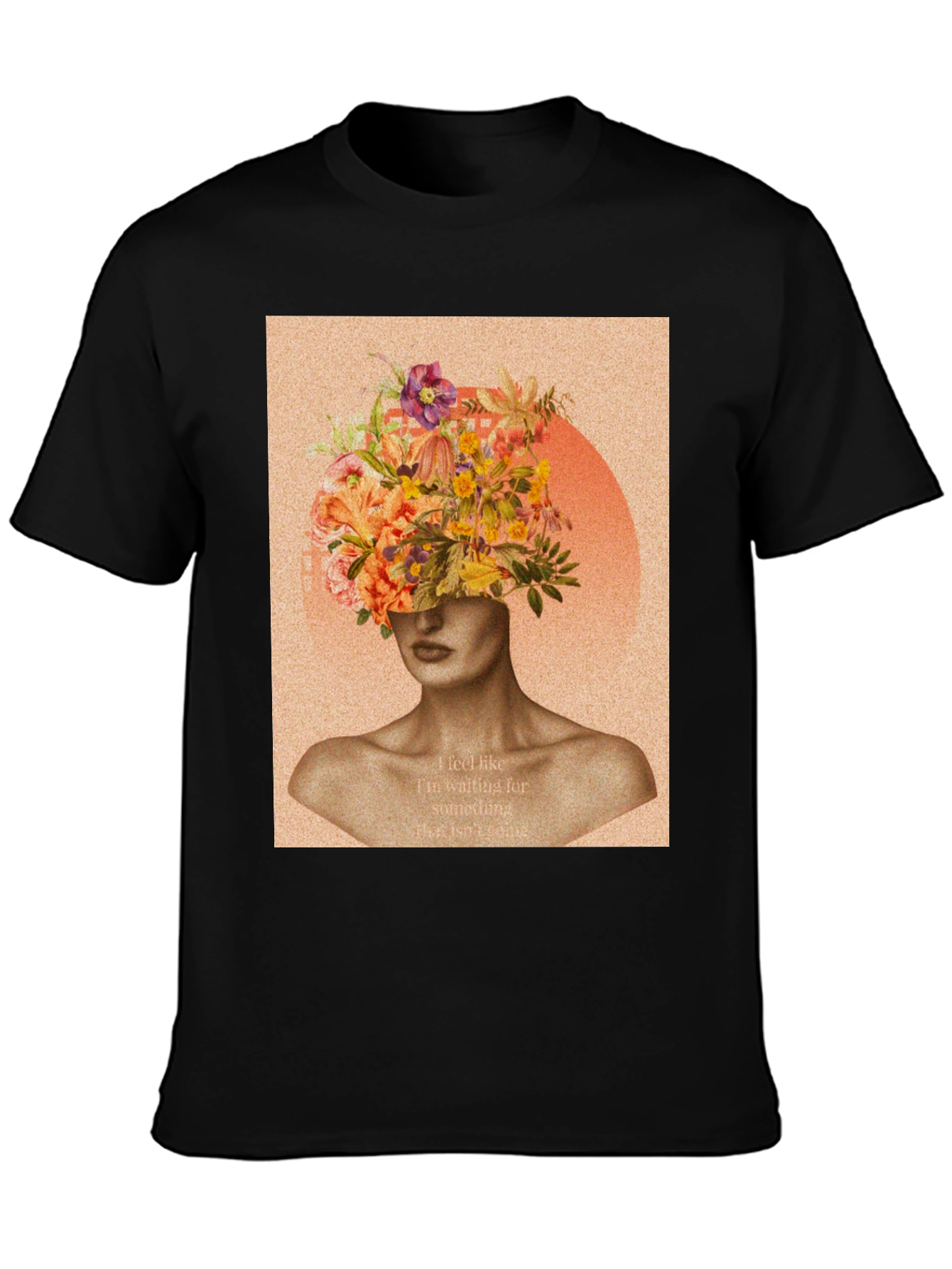 Floral Head Graphic Tee - Stylish Unisex T-Shirt