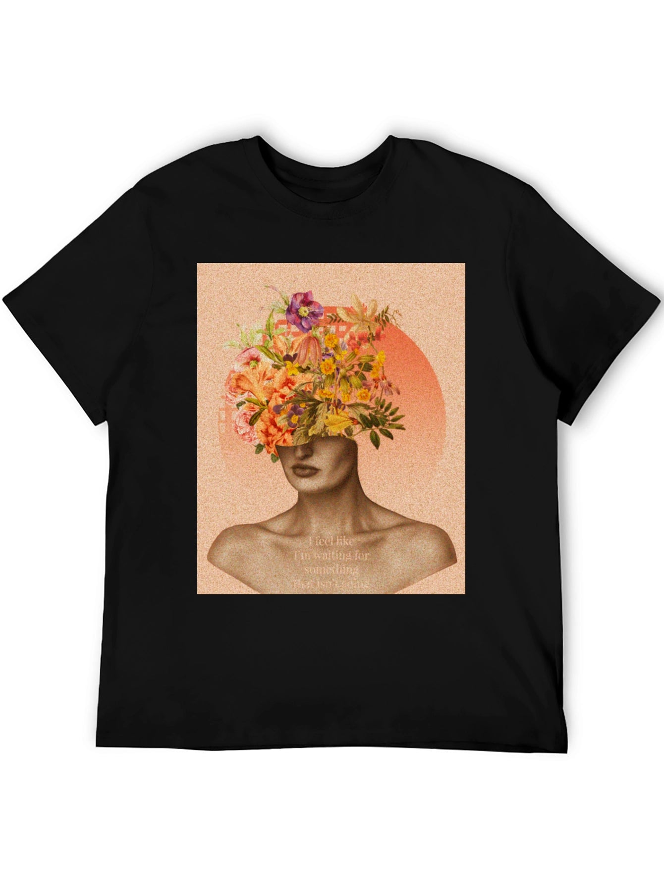 Floral Head Graphic Tee - Stylish Unisex T-Shirt