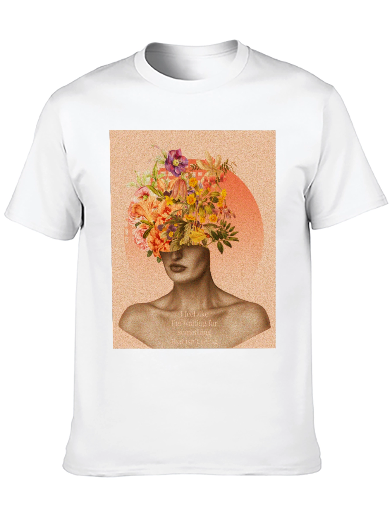 Floral Head Graphic Tee - Stylish Unisex T-Shirt