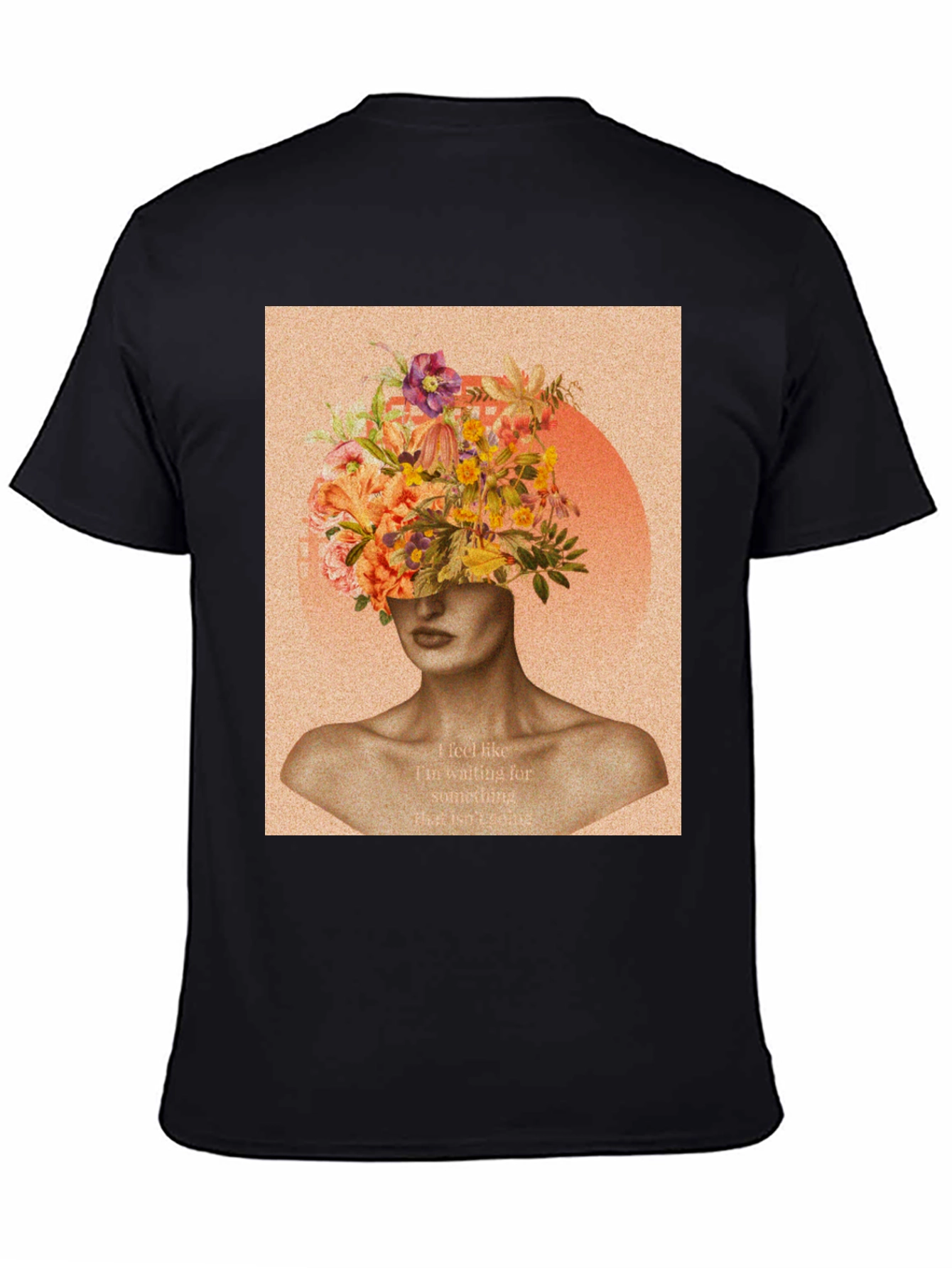 Floral Head Graphic Tee - Stylish Unisex T-Shirt