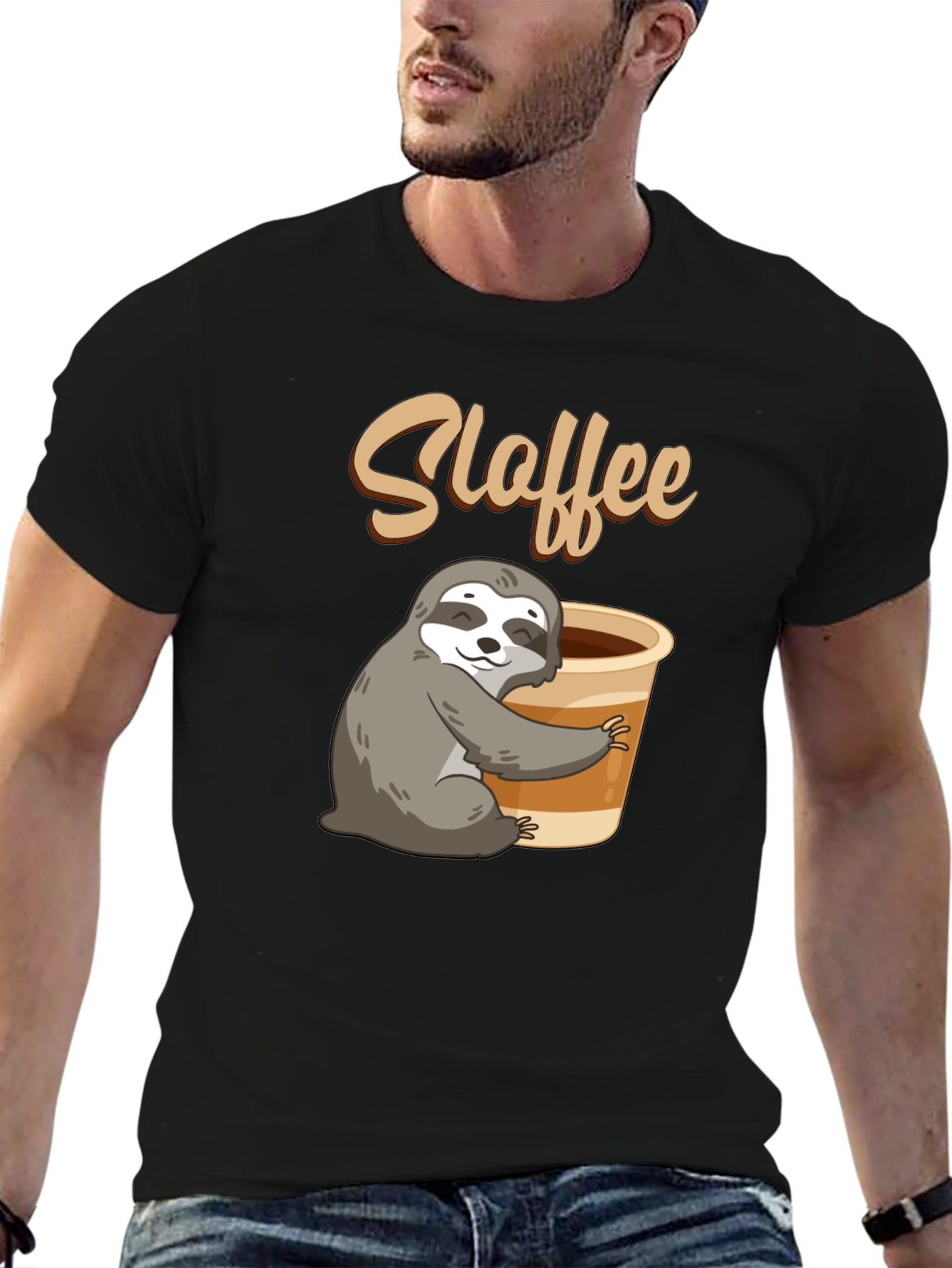 Sloth Coffee Lover Graphic Tee - Slaffee