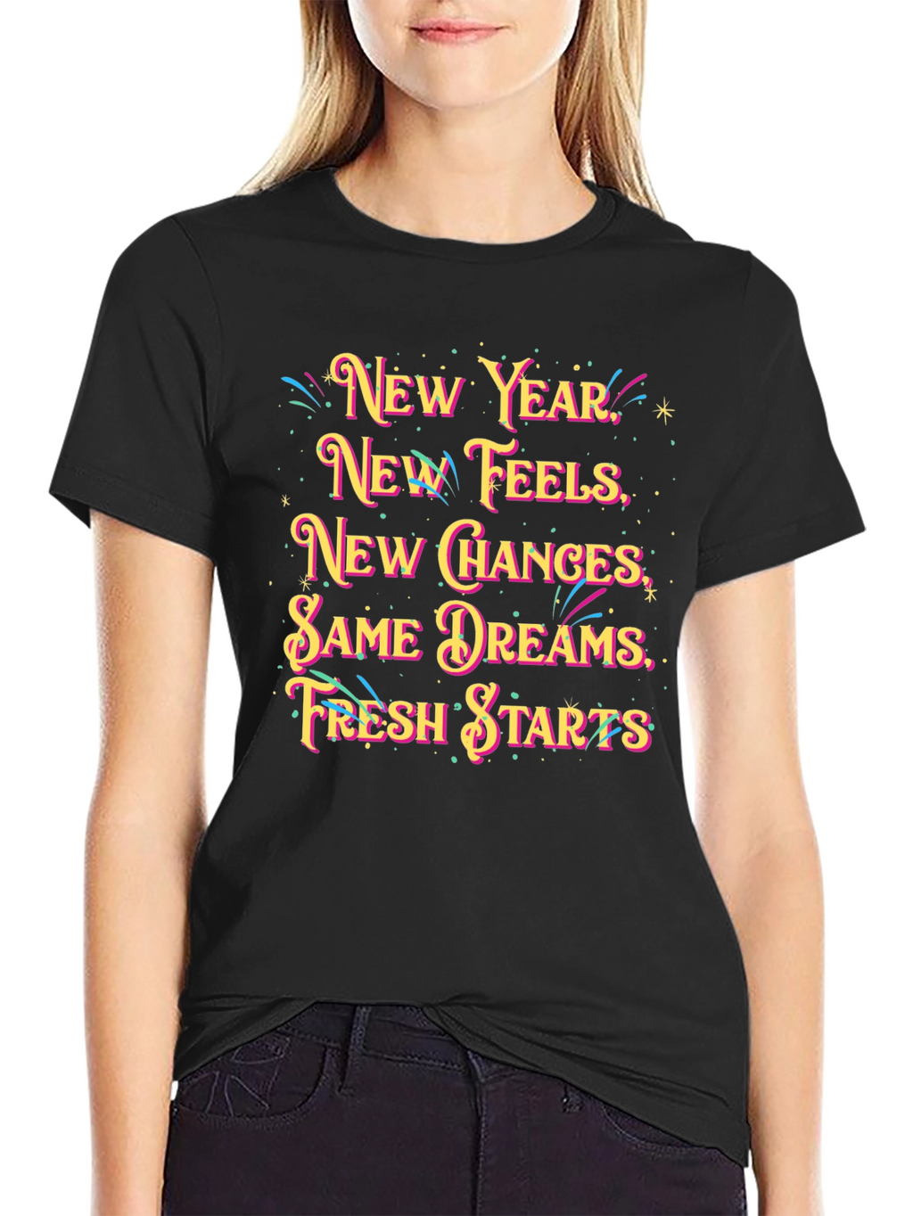 New Year Feels Graphic T-Shirt