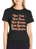 New Year Feels Graphic T-Shirt