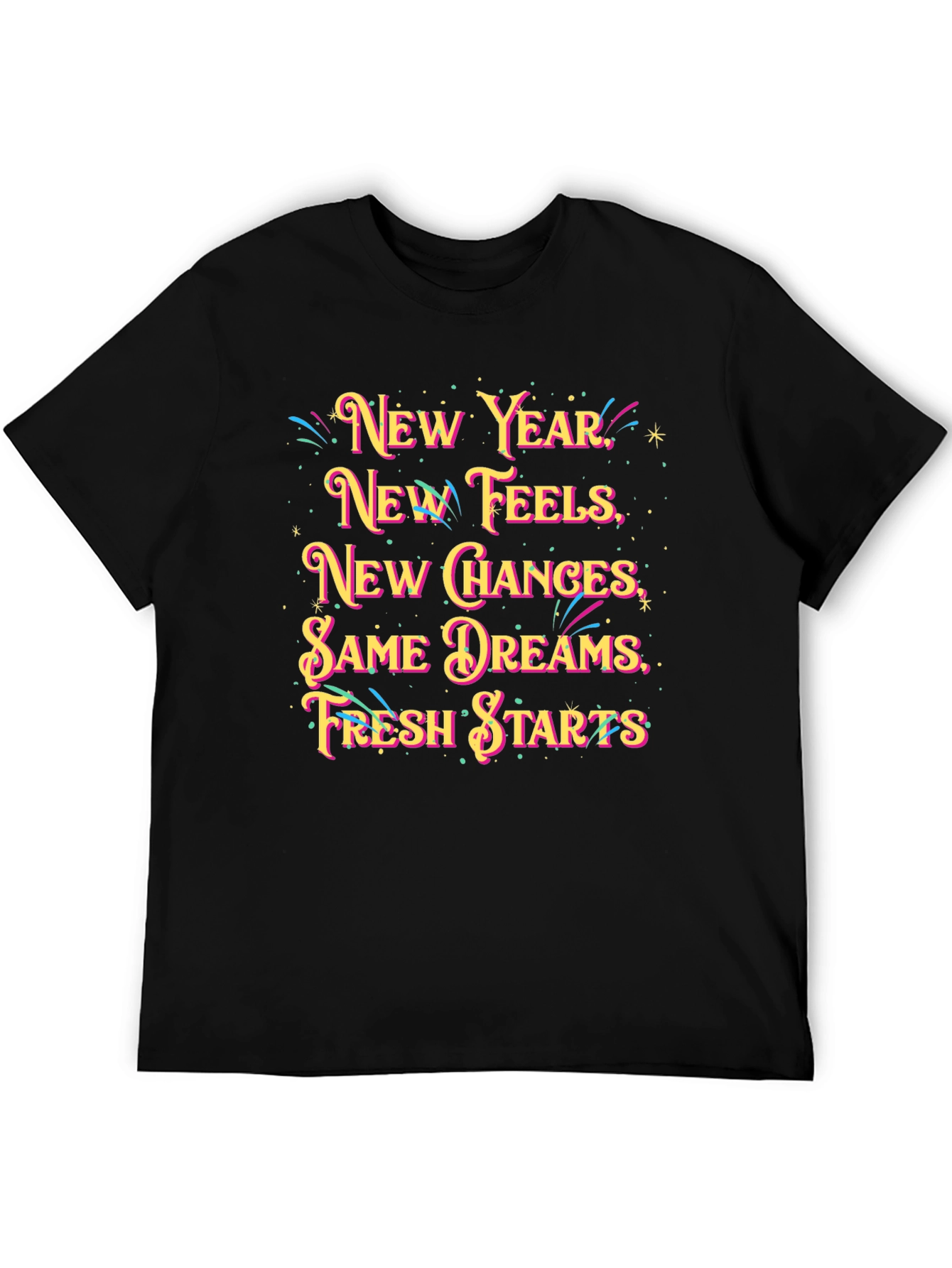 New Year Feels Graphic T-Shirt