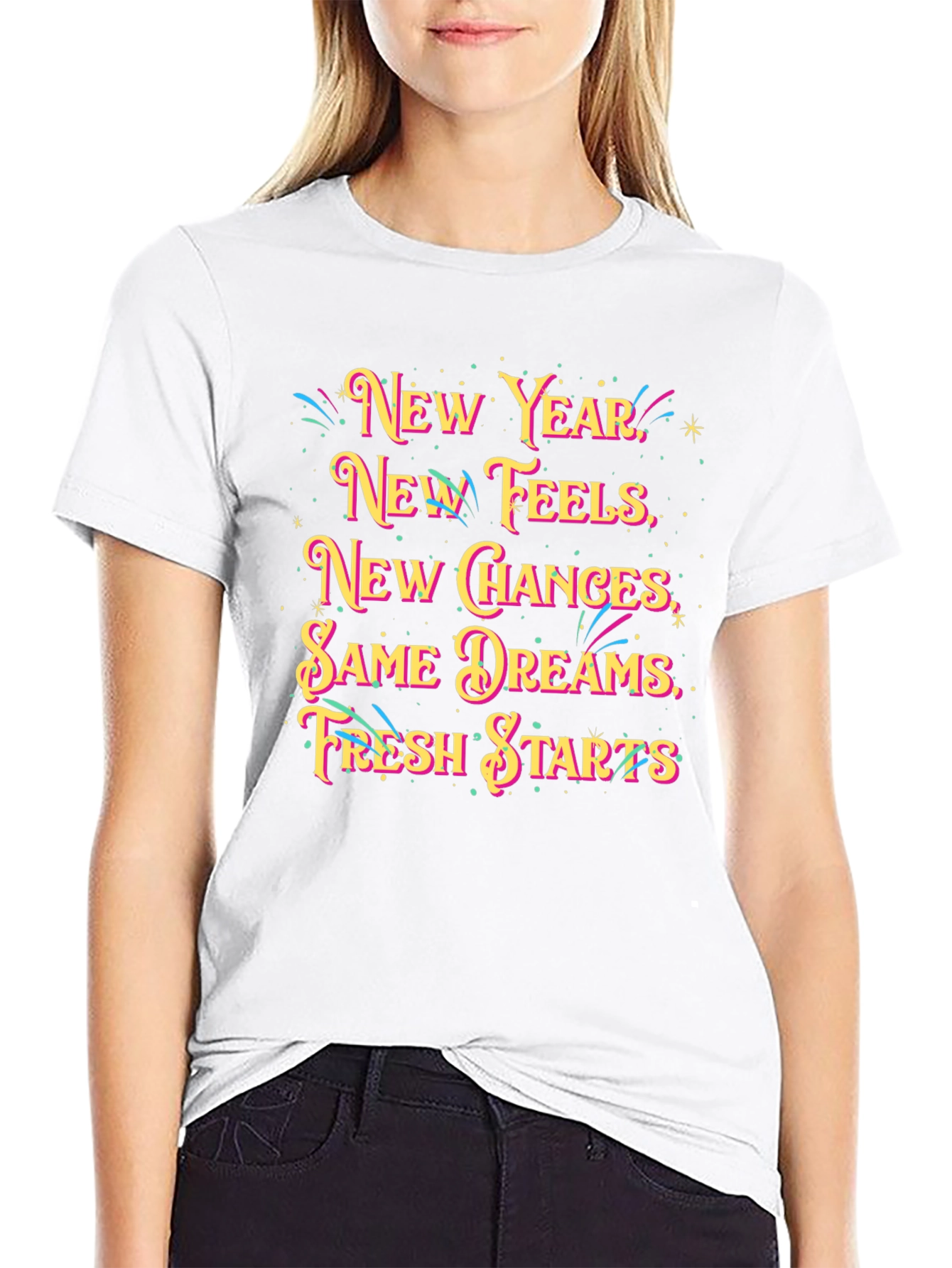 New Year Feels Graphic T-Shirt