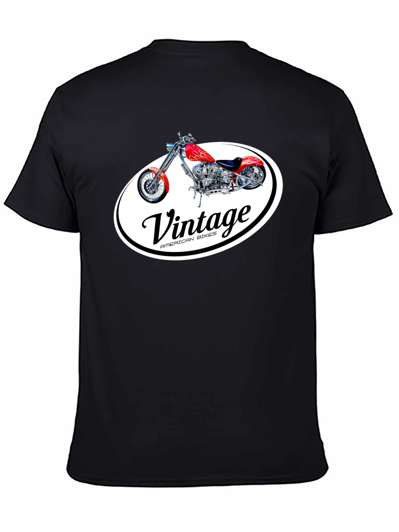 Vintage Motorcycle Graphic Tee - American Bikes