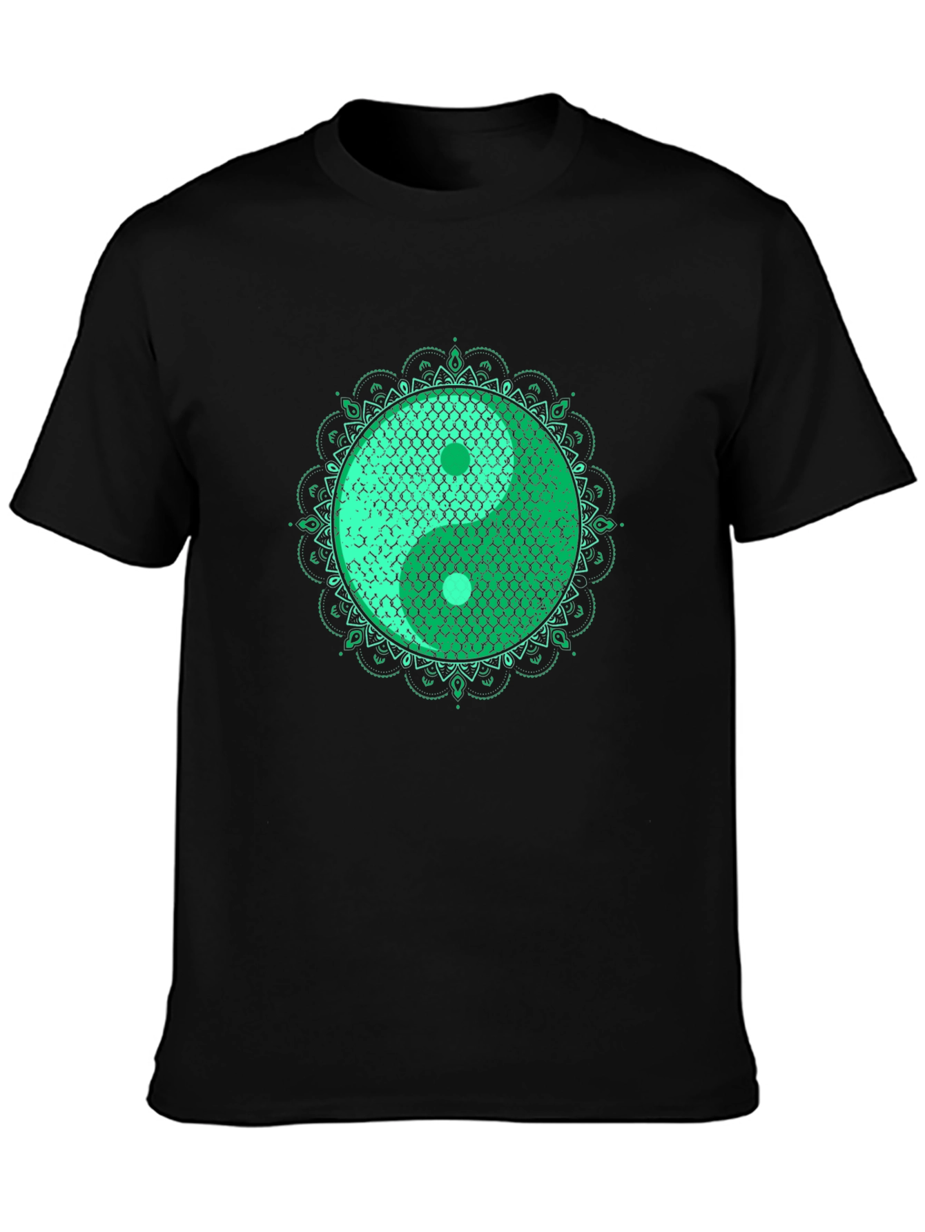 Yin Yang Koi Fish Scales Graphic T-Shirt