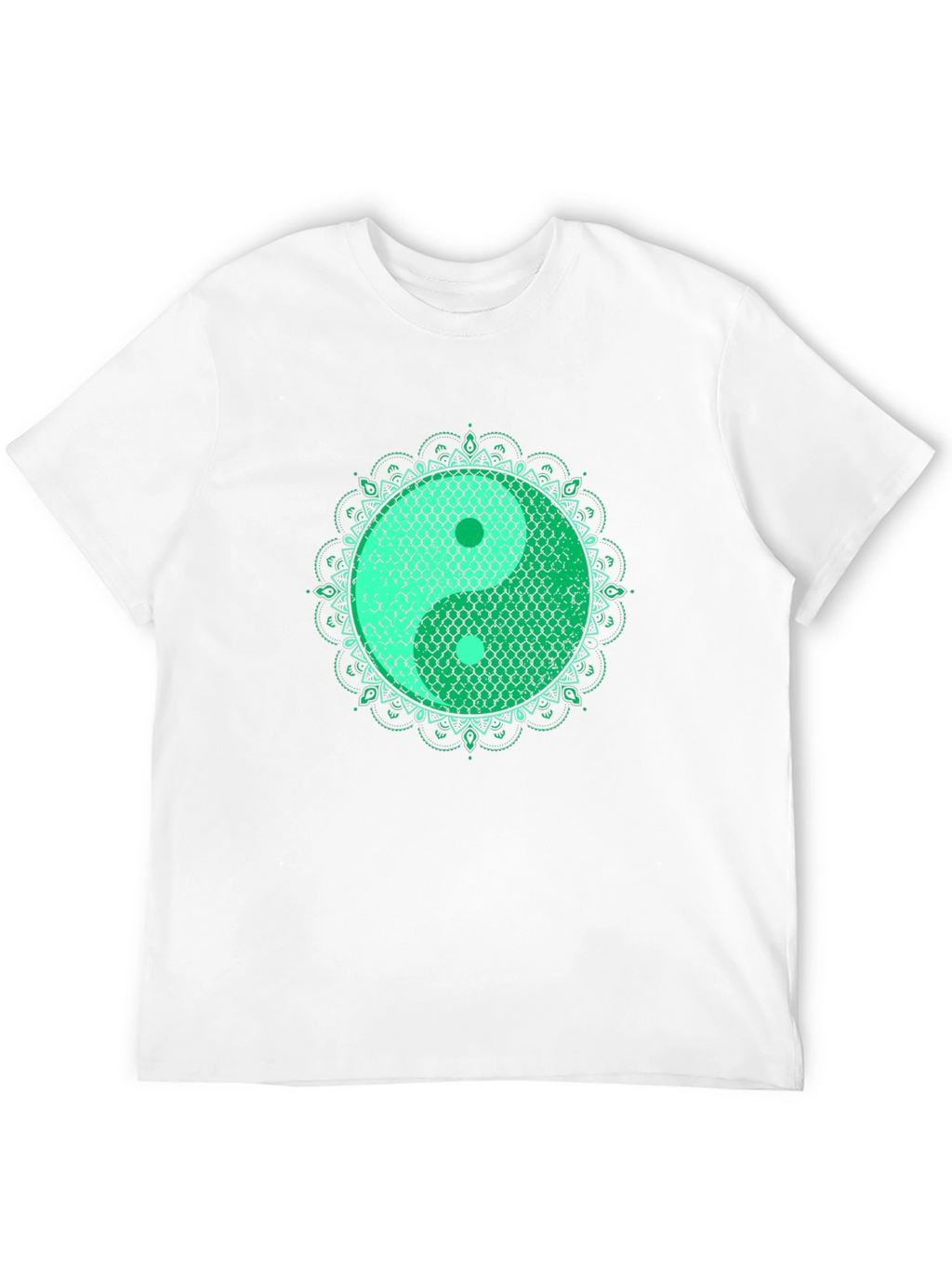 Yin Yang Koi Fish Scales Graphic T-Shirt