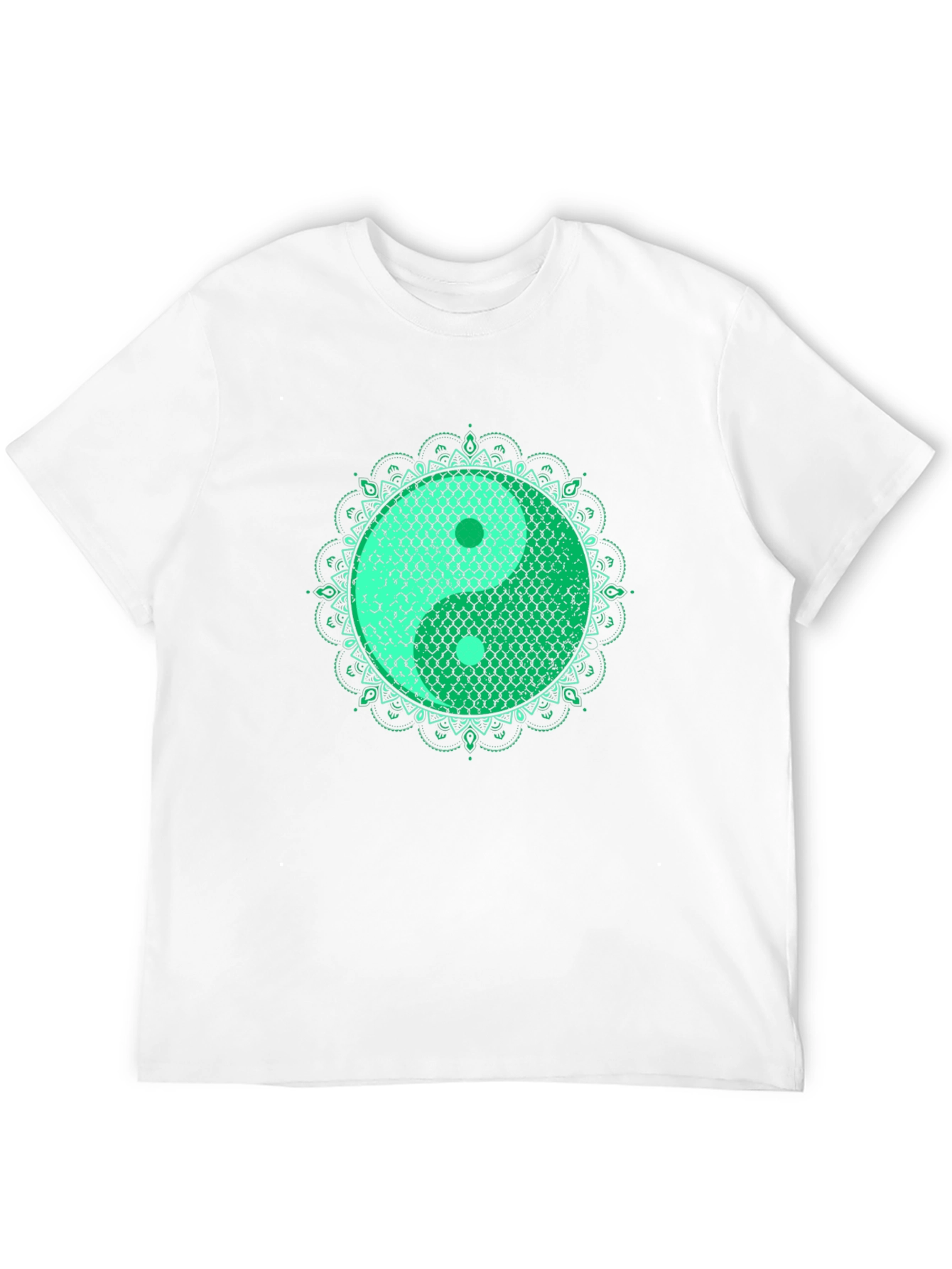 Yin Yang Koi Fish Scales Graphic T-Shirt