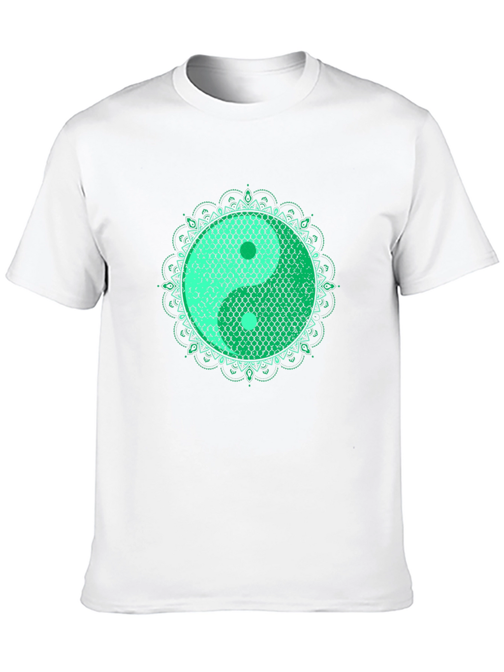 Yin Yang Koi Fish Scales Graphic T-Shirt
