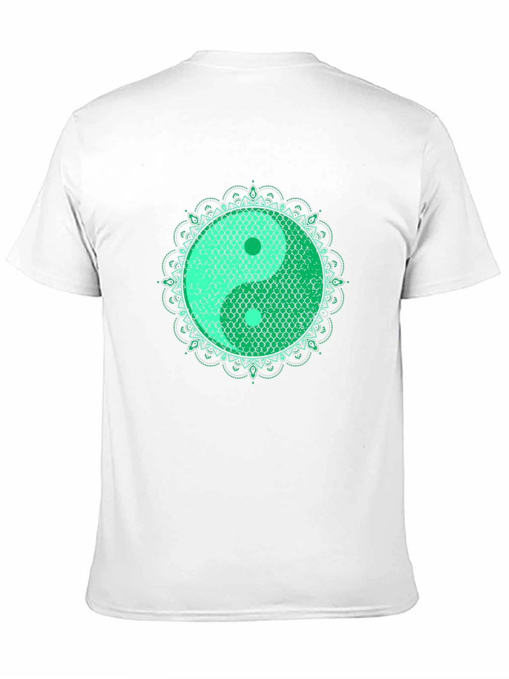 Yin Yang Koi Fish Scales Graphic T-Shirt