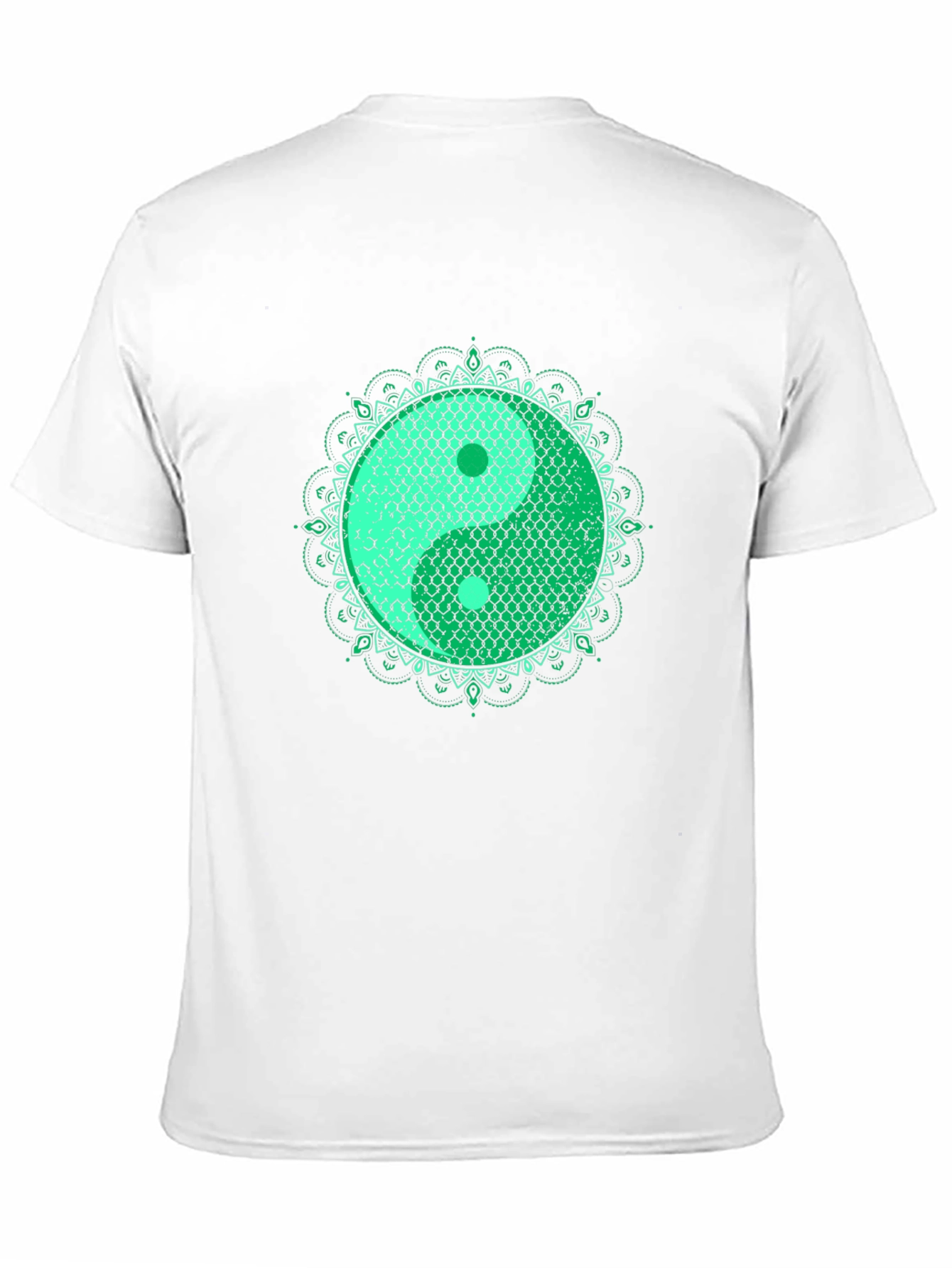 Yin Yang Koi Fish Scales Graphic T-Shirt