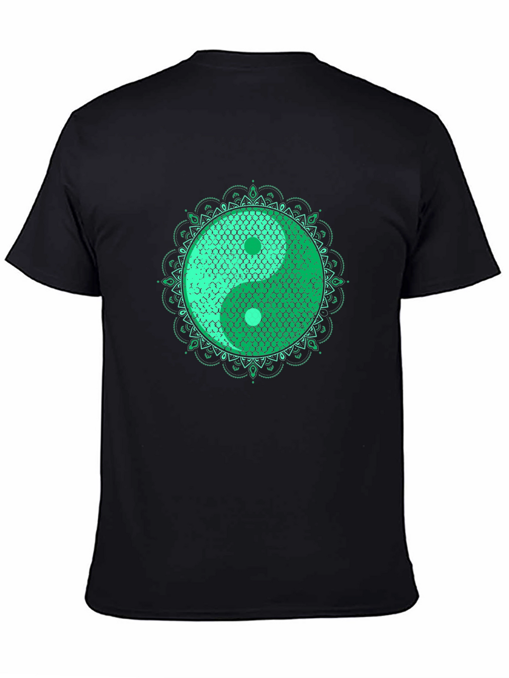 Yin Yang Koi Fish Scales Graphic T-Shirt