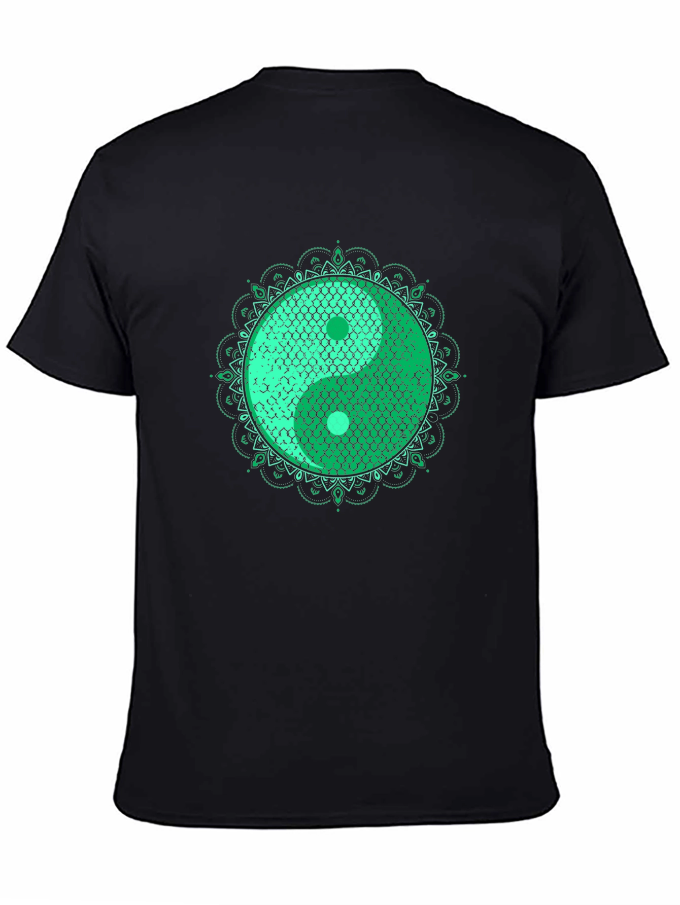 Yin Yang Koi Fish Scales Graphic T-Shirt