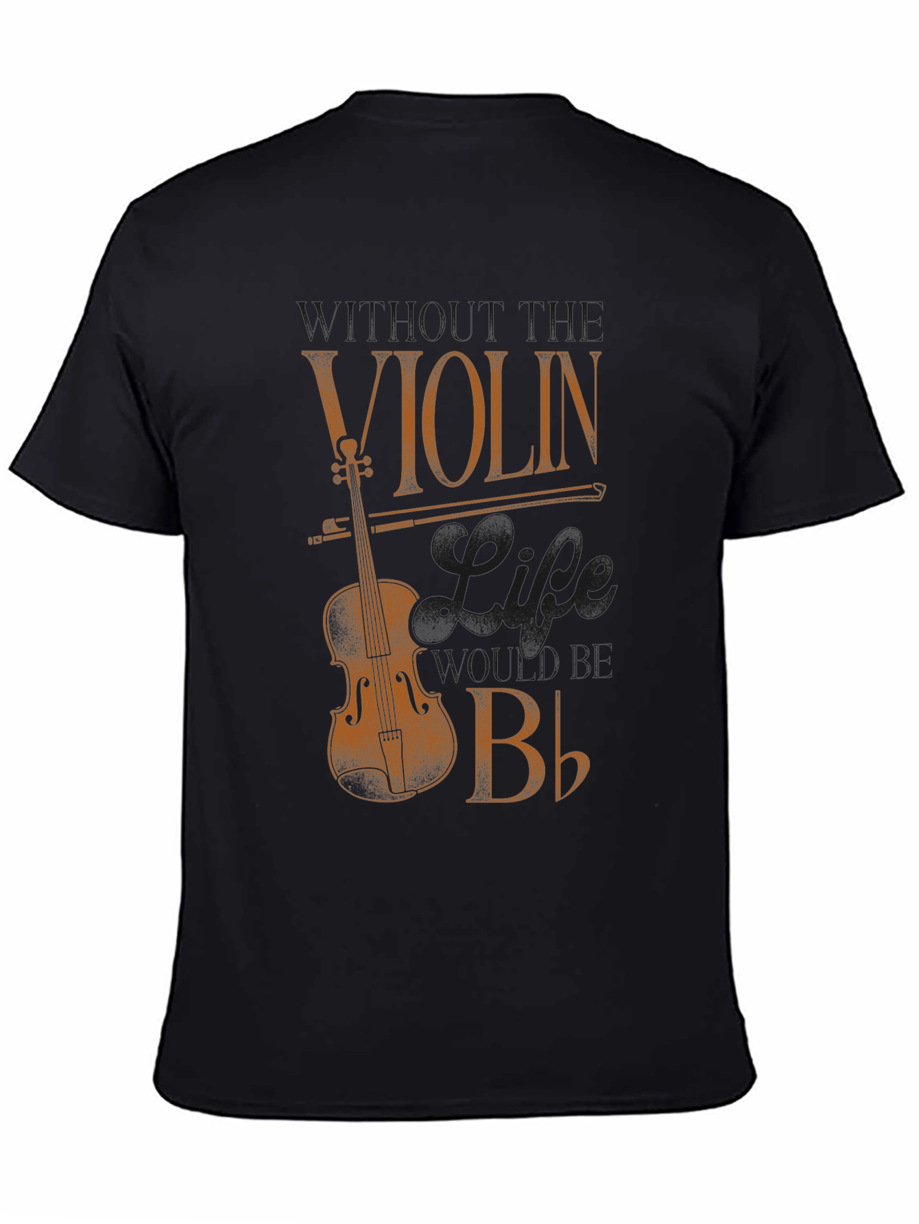 Violin Life Flat B T-Shirt - Musician Tee