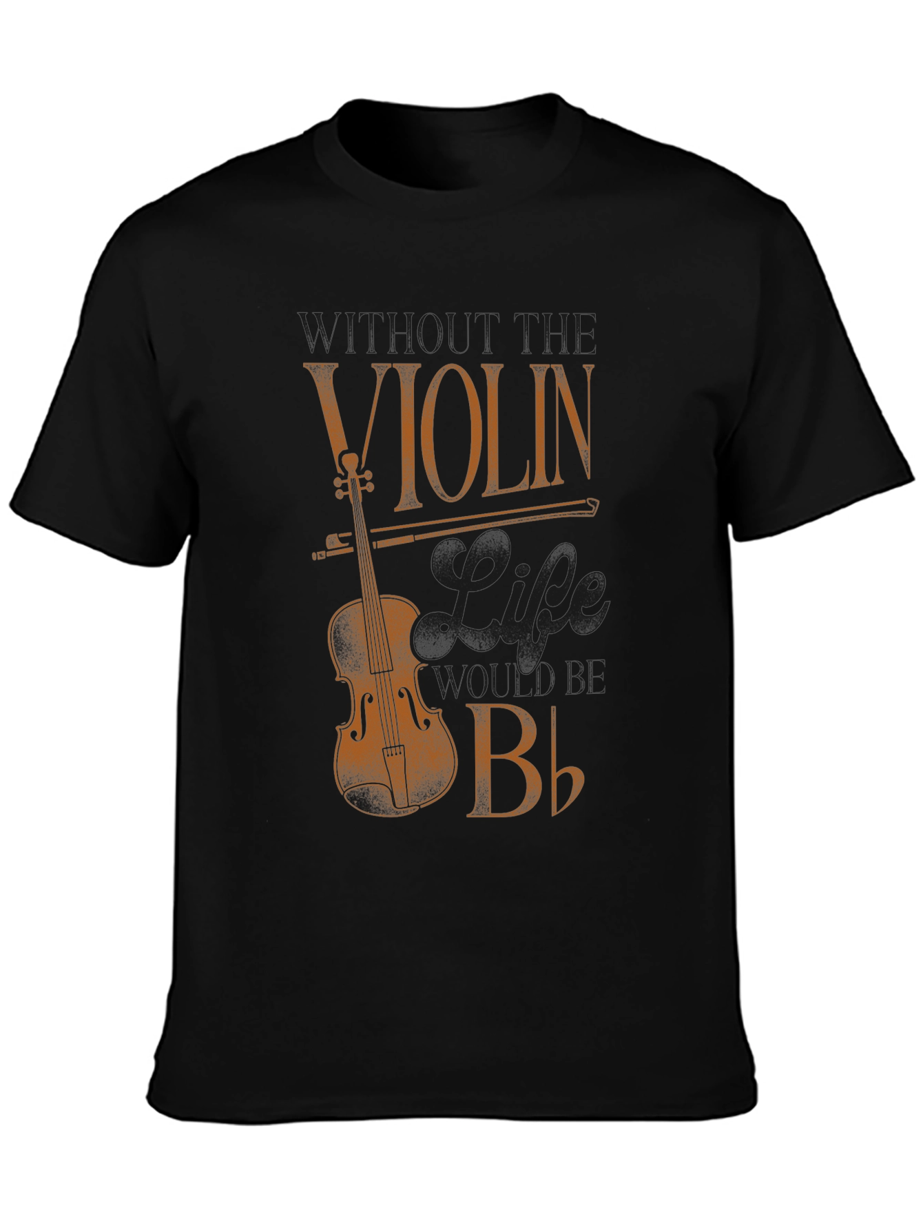 Violin Life Flat B T-Shirt - Musician Tee