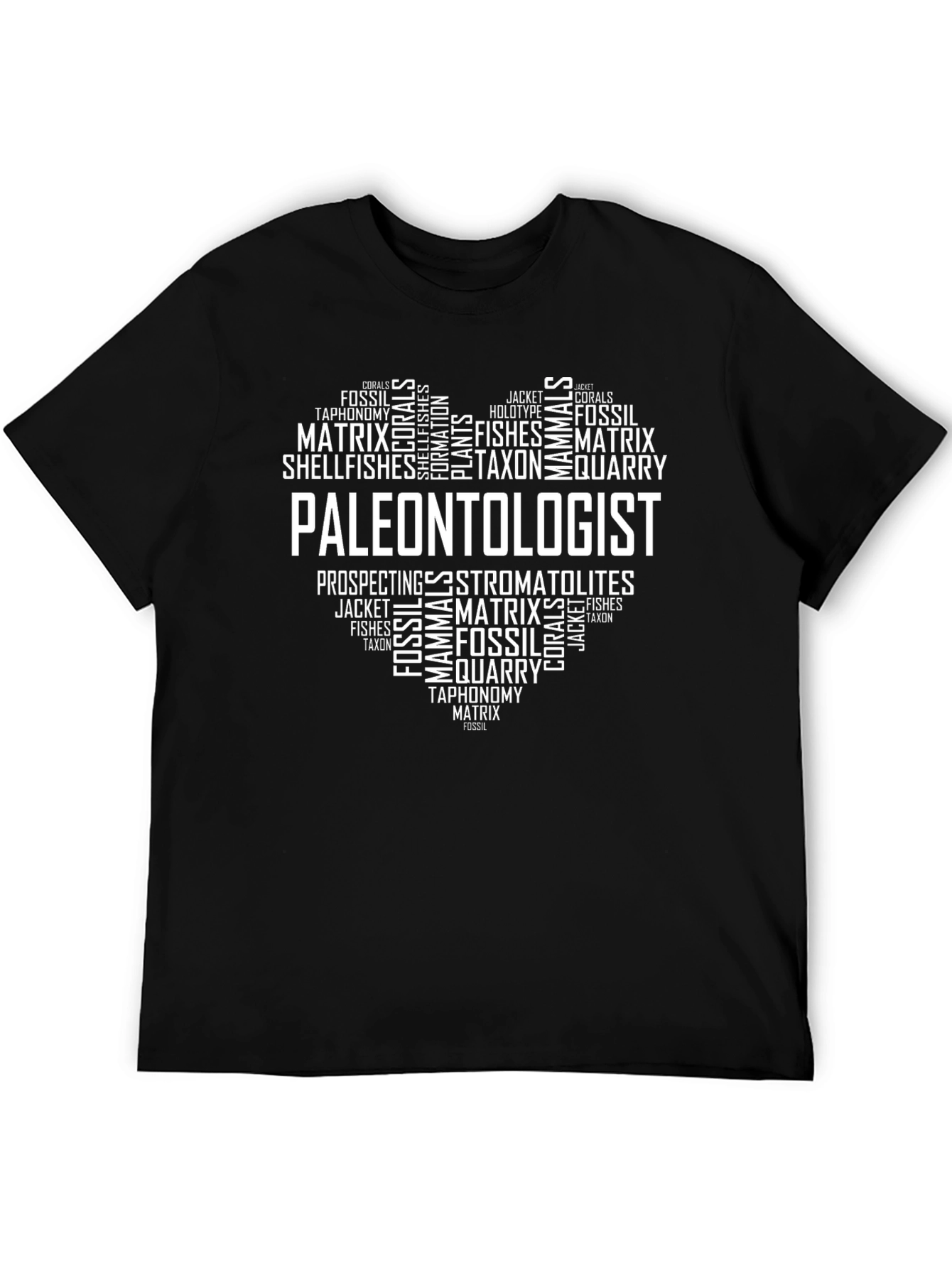 Paleontologist Word Art T-Shirt